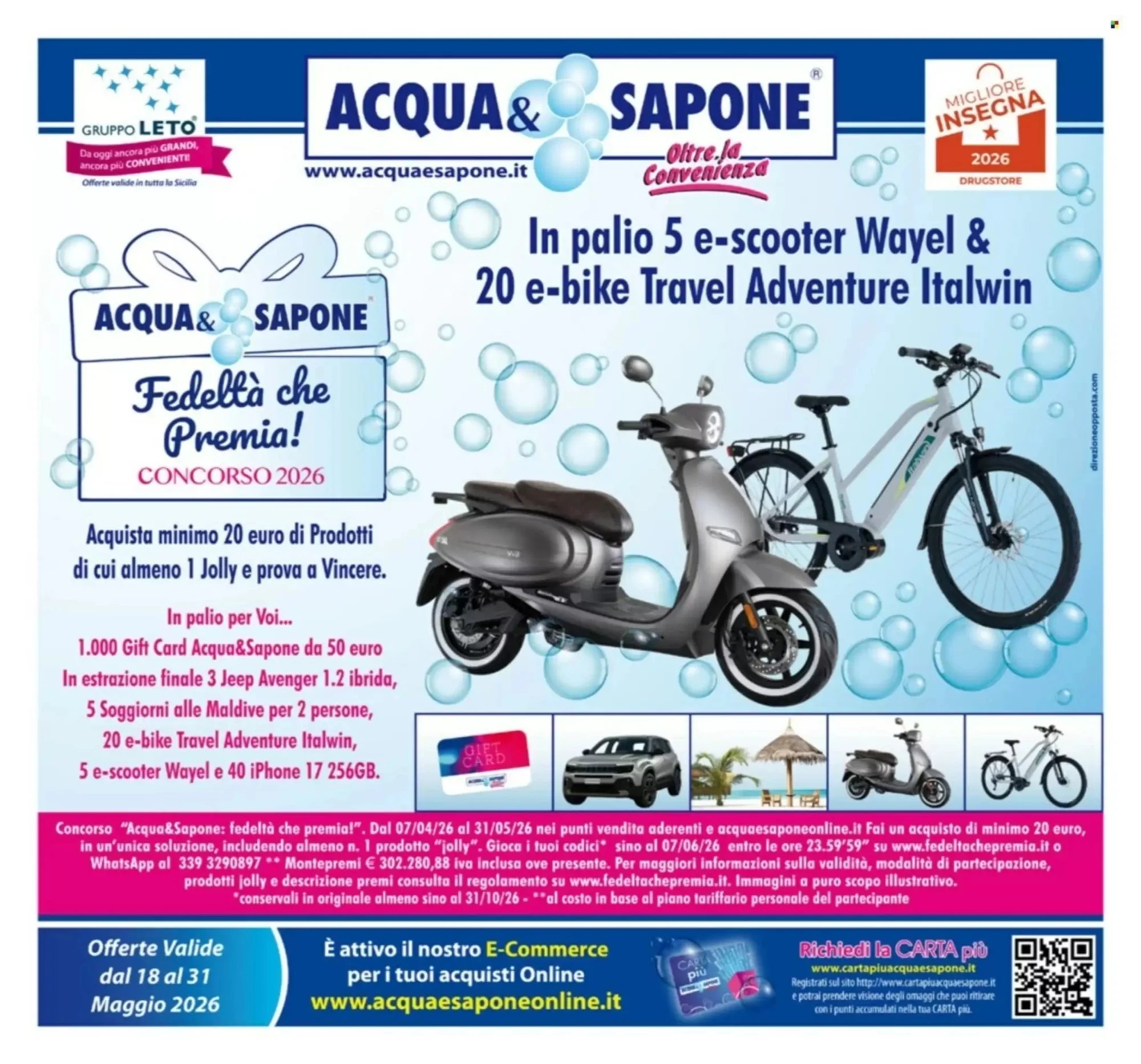 Copertina Acqua & Sapone - Volantino Acqua & Sapone