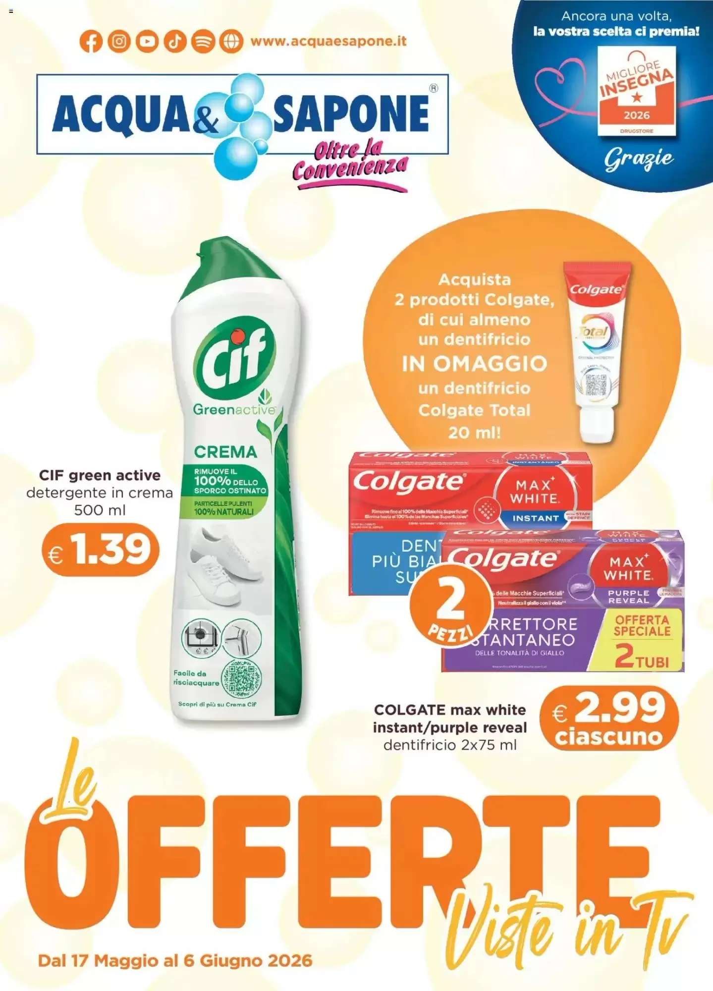 Copertina Acqua & Sapone - Volantino Acqua & Sapone