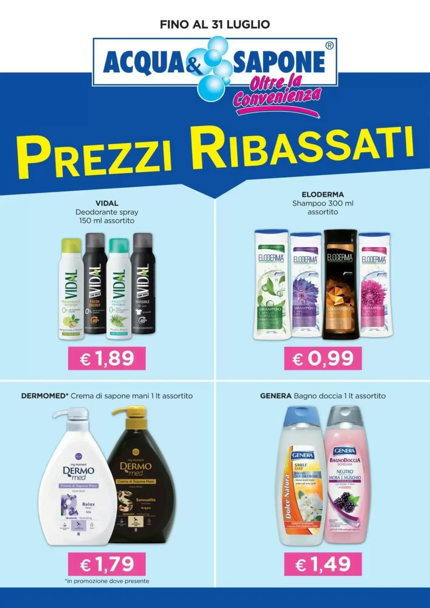 Copertina Acqua & Sapone - Volantino Acqua & Sapone