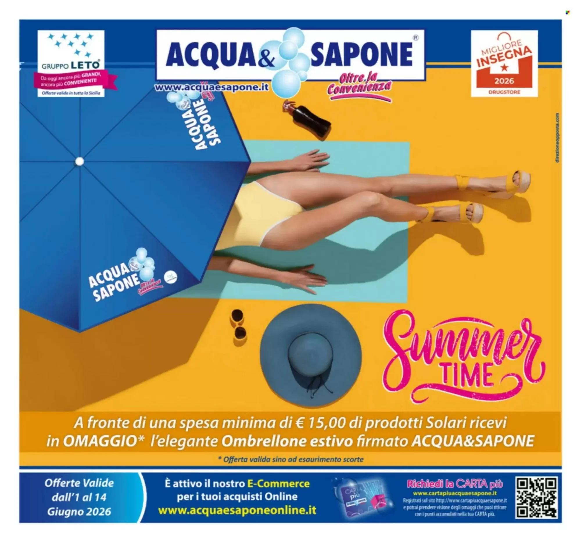 Copertina Acqua & Sapone - Volantino Acqua & Sapone