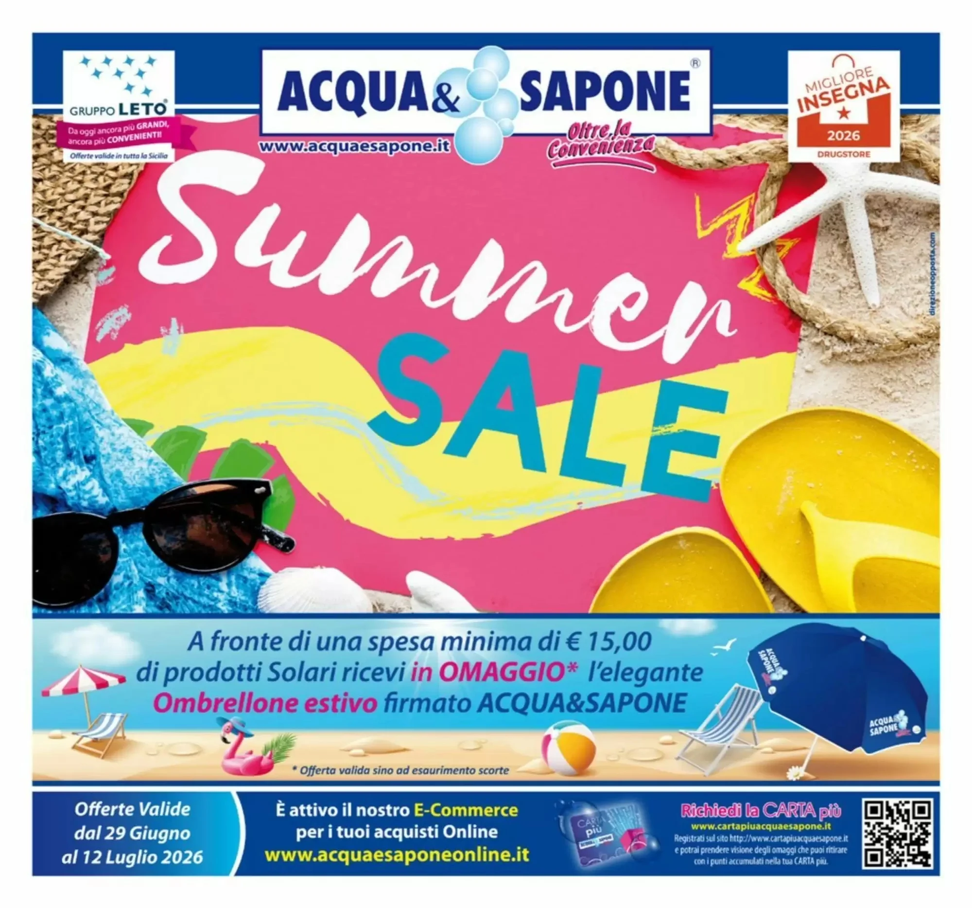 Copertina Acqua & Sapone - Volantino Acqua & Sapone