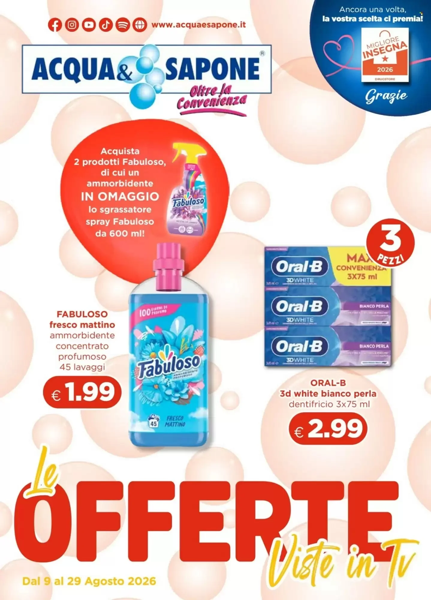 Copertina Acqua & Sapone - Volantino Acqua & Sapone