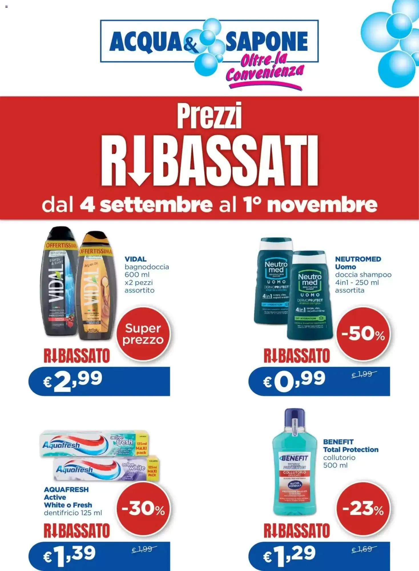 Copertina Acqua & Sapone - Volantino Acqua & Sapone