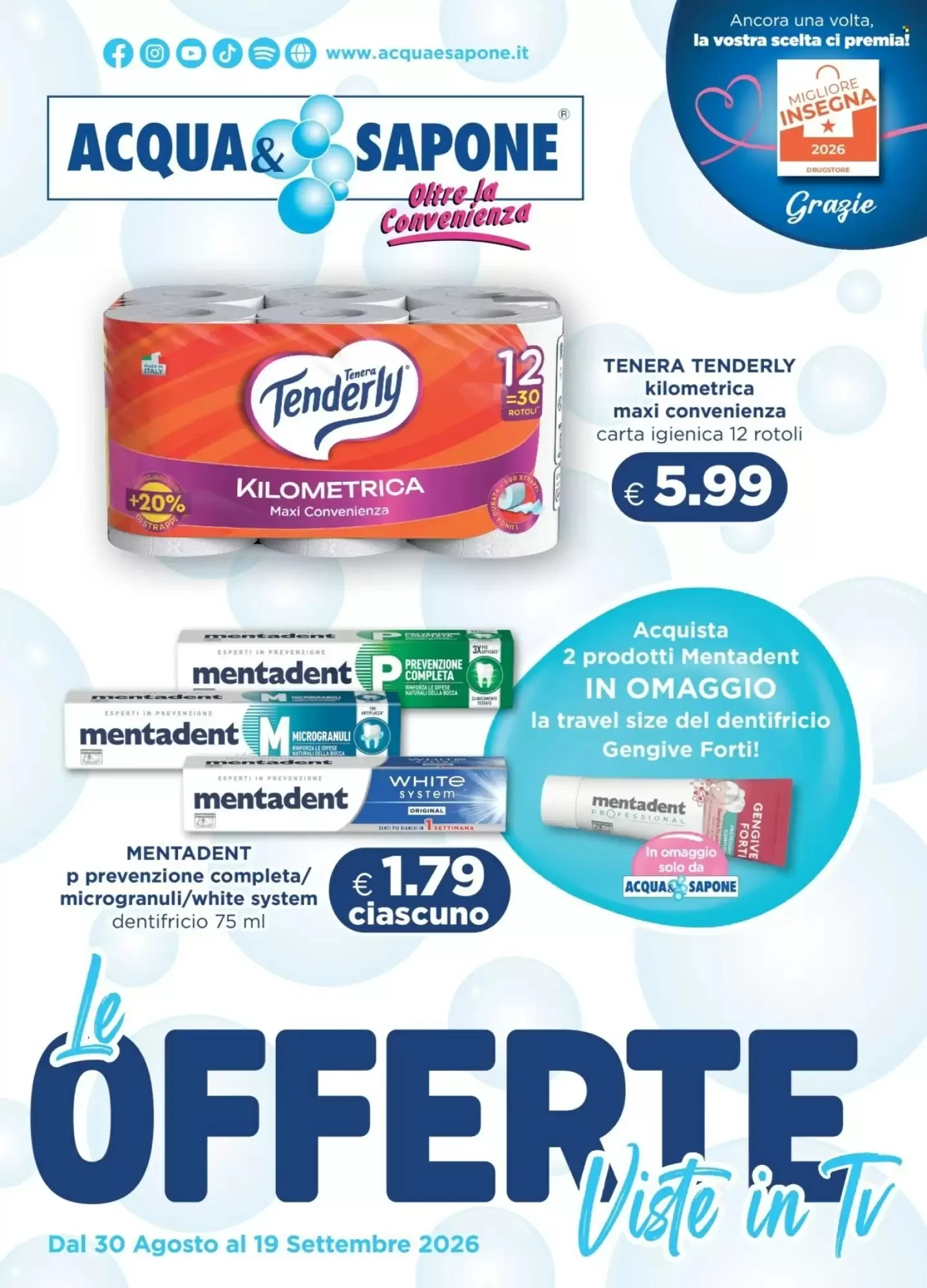 Copertina Acqua & Sapone - Volantino Acqua & Sapone