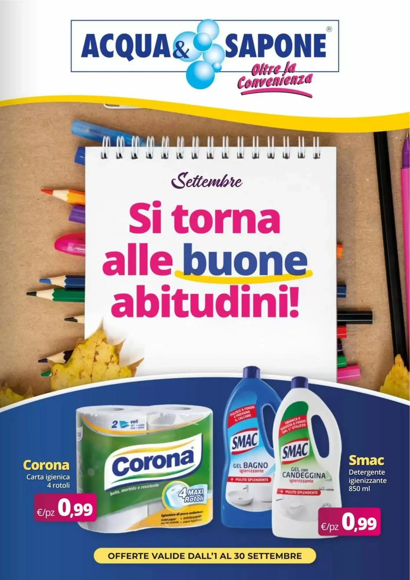 Copertina Acqua & Sapone - Volantino Acqua & Sapone