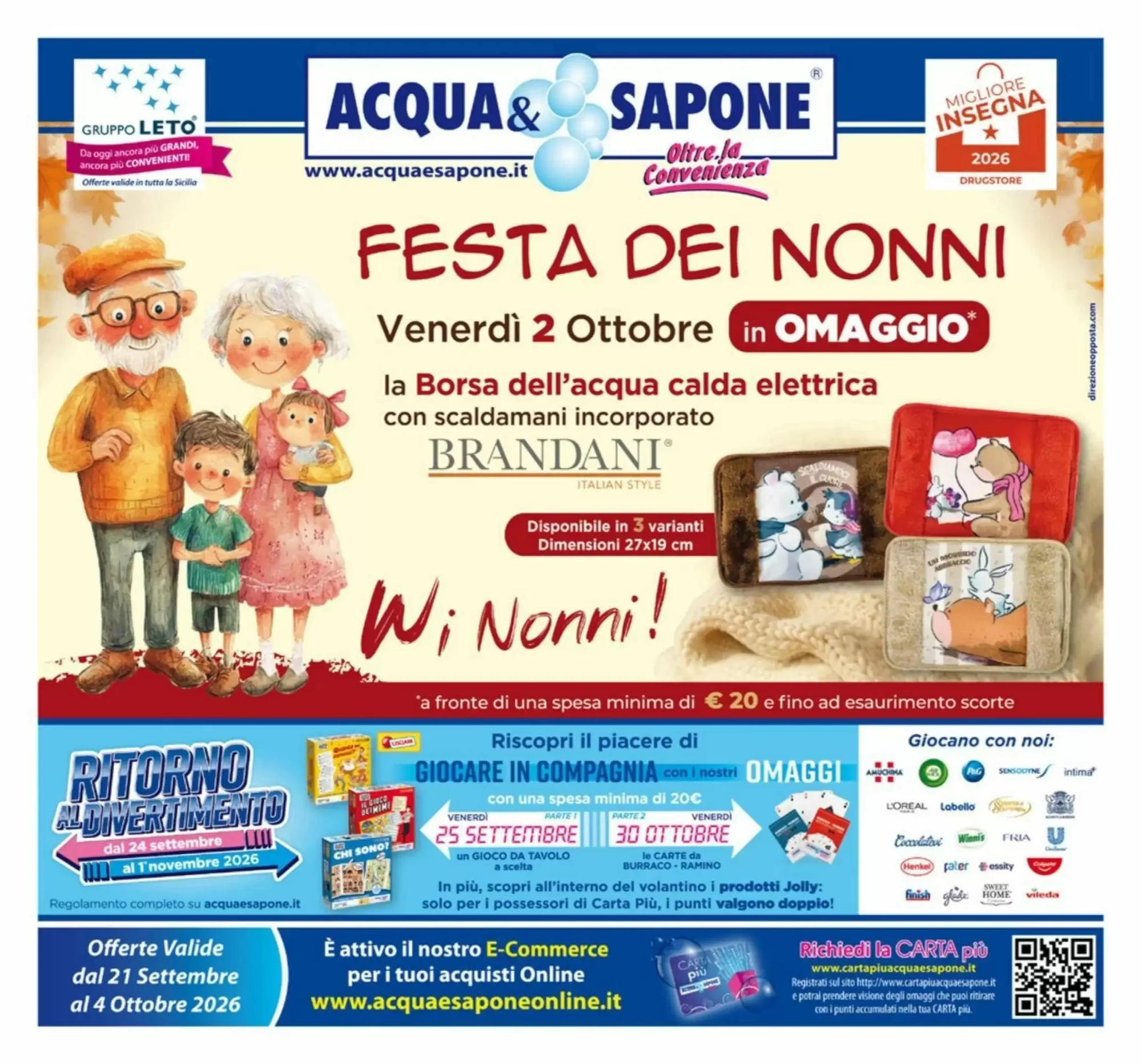 Copertina Acqua & Sapone - Volantino Acqua & Sapone