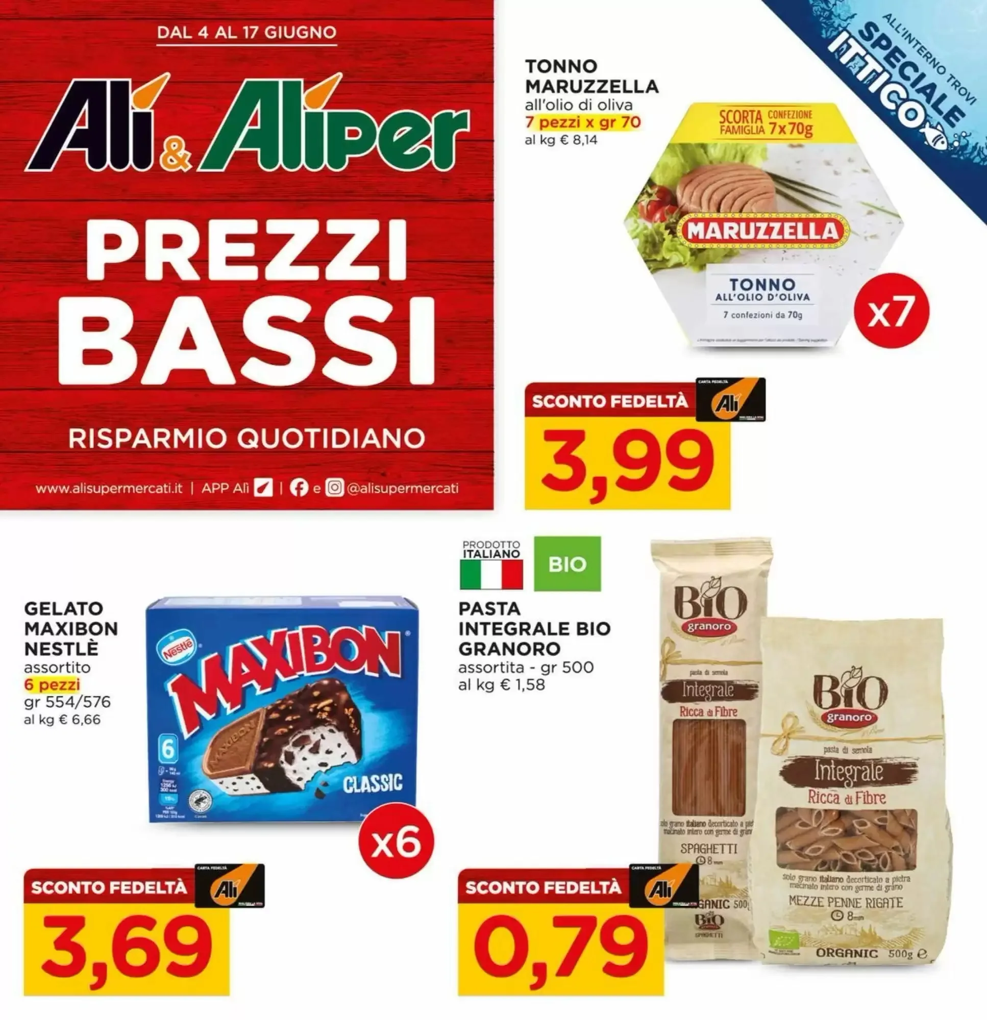 Copertina Alì Supermercati - Volantino Alì Supermercati