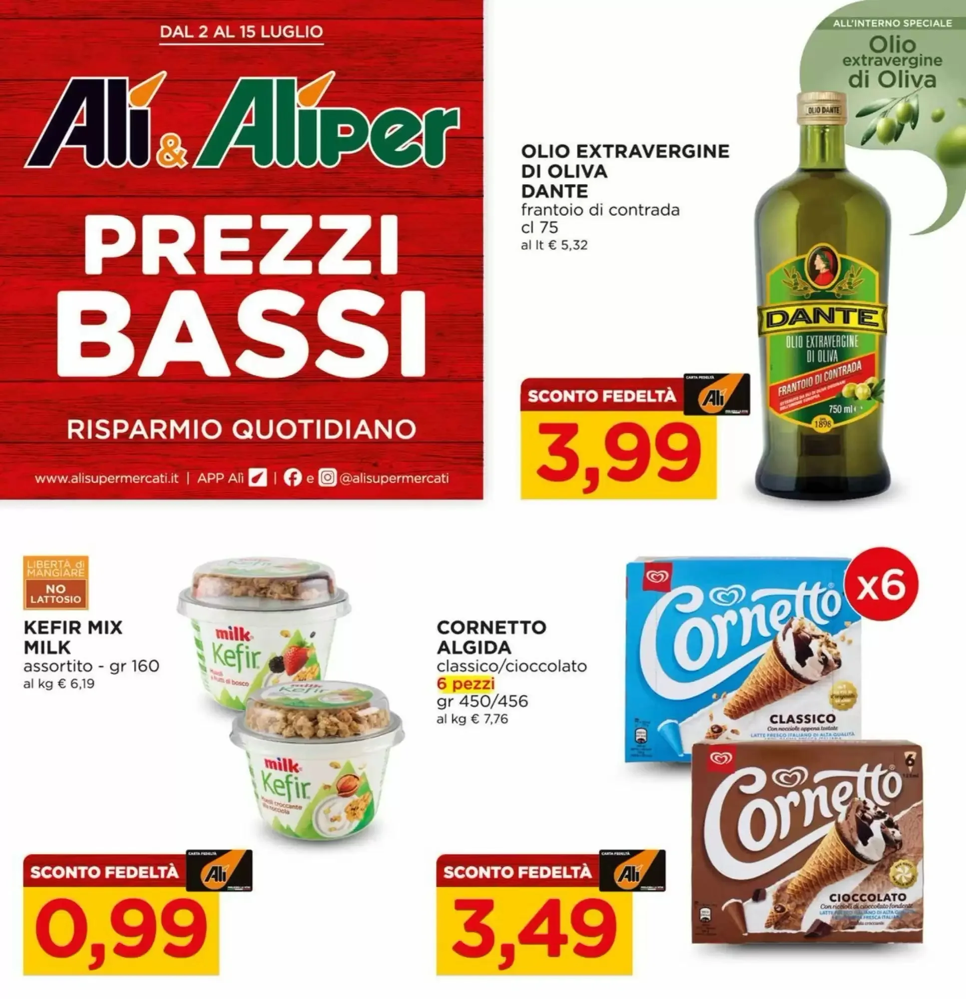 Copertina Alì Supermercati - Volantino Alì Supermercati