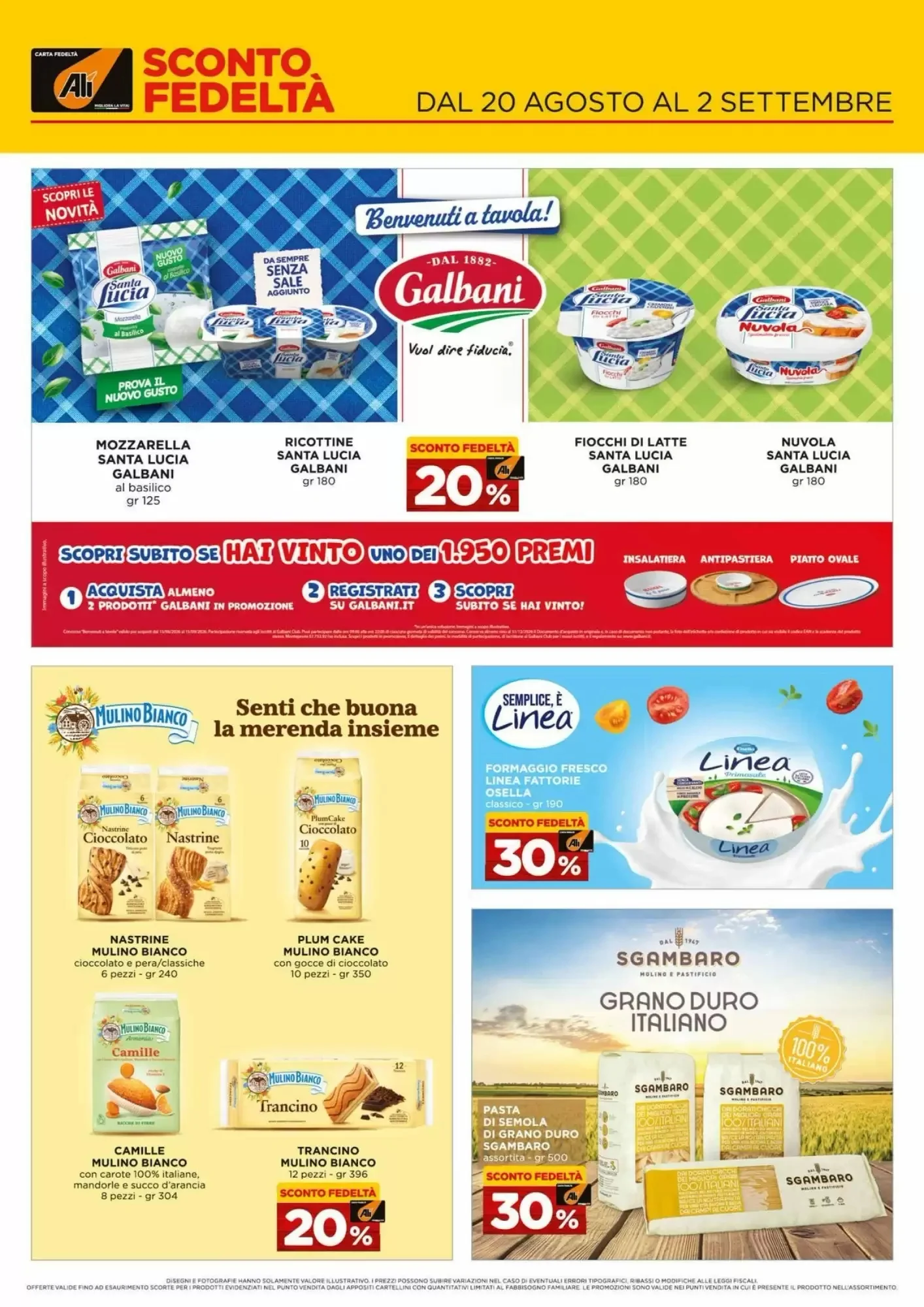 Copertina Alì Supermercati - Volantino Alì Supermercati