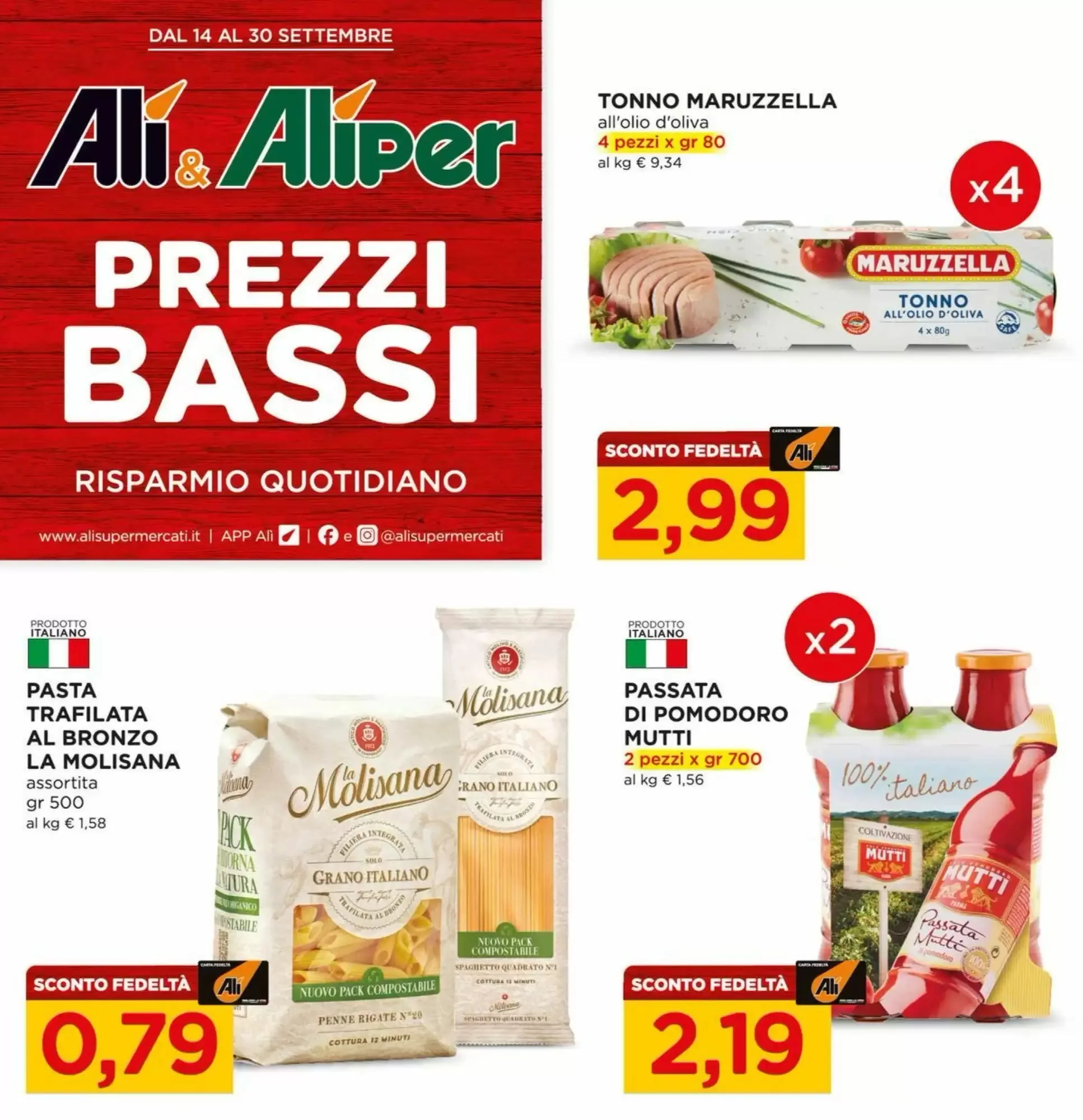 Copertina Alì Supermercati - Volantino Alì Supermercati