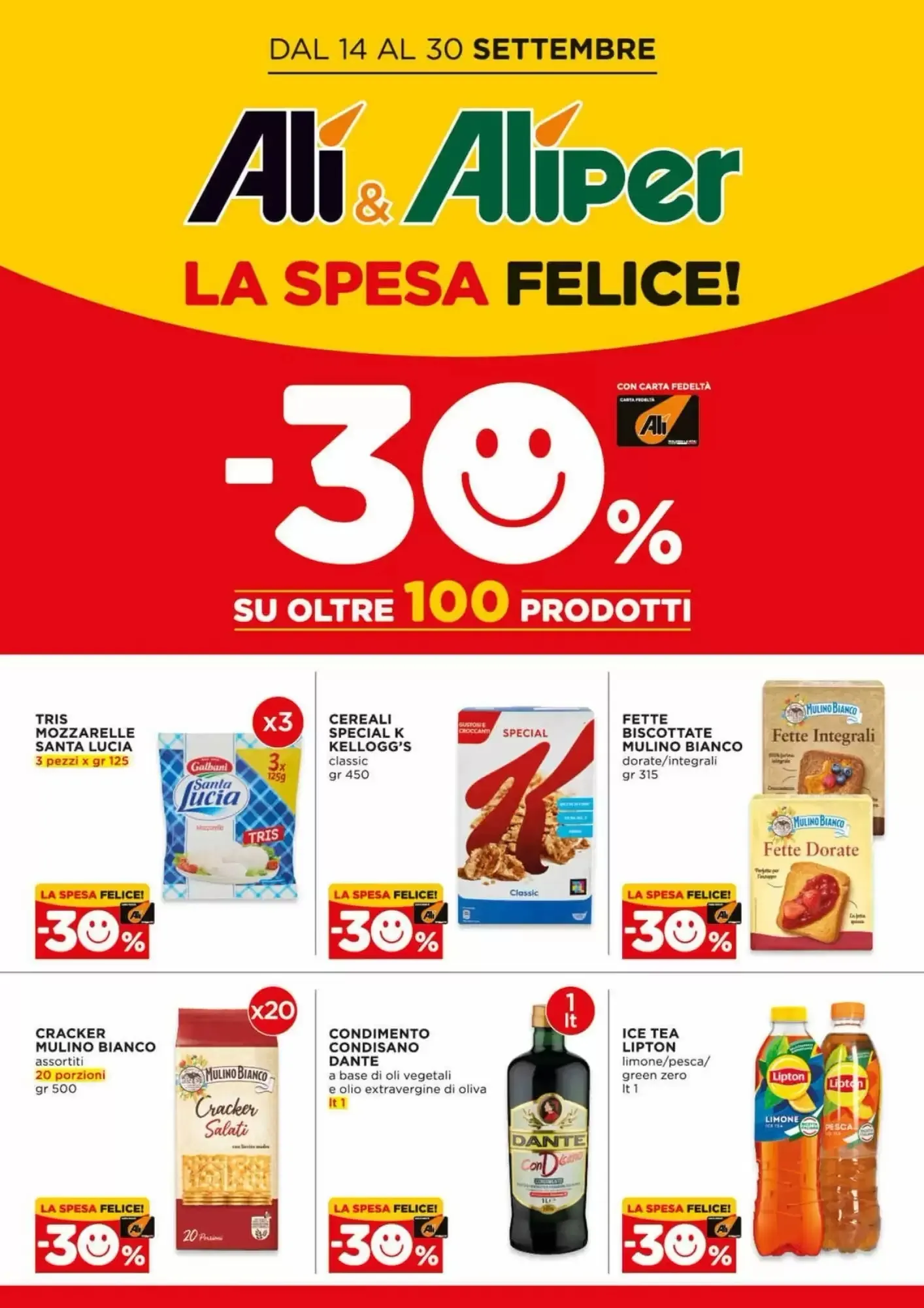 Copertina Alì Supermercati - Volantino Alì Supermercati