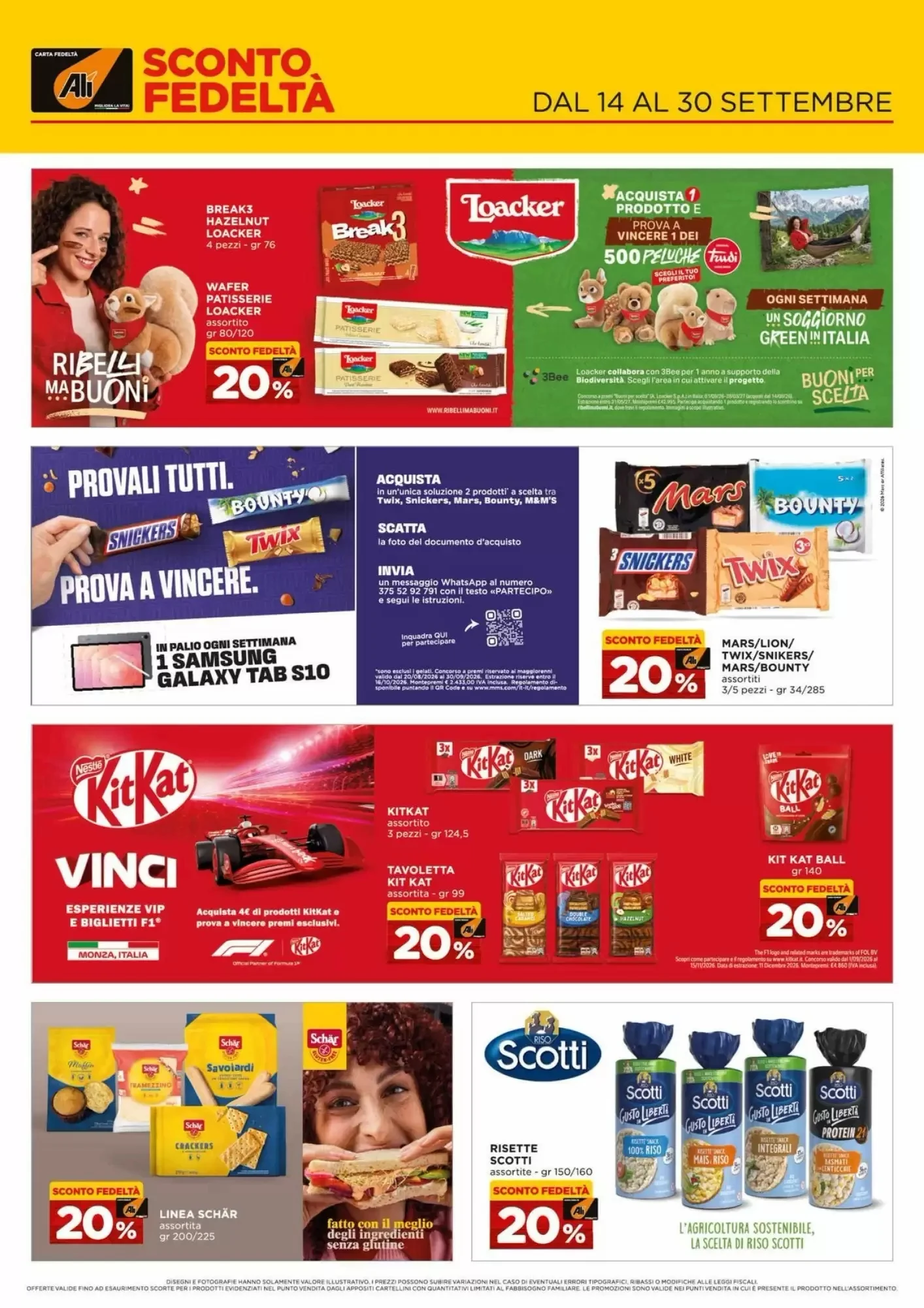 Copertina Alì Supermercati - Volantino Alì Supermercati