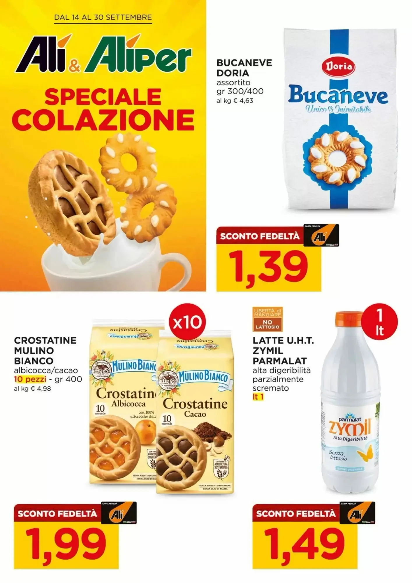 Copertina Alì Supermercati - Volantino Alì Supermercati