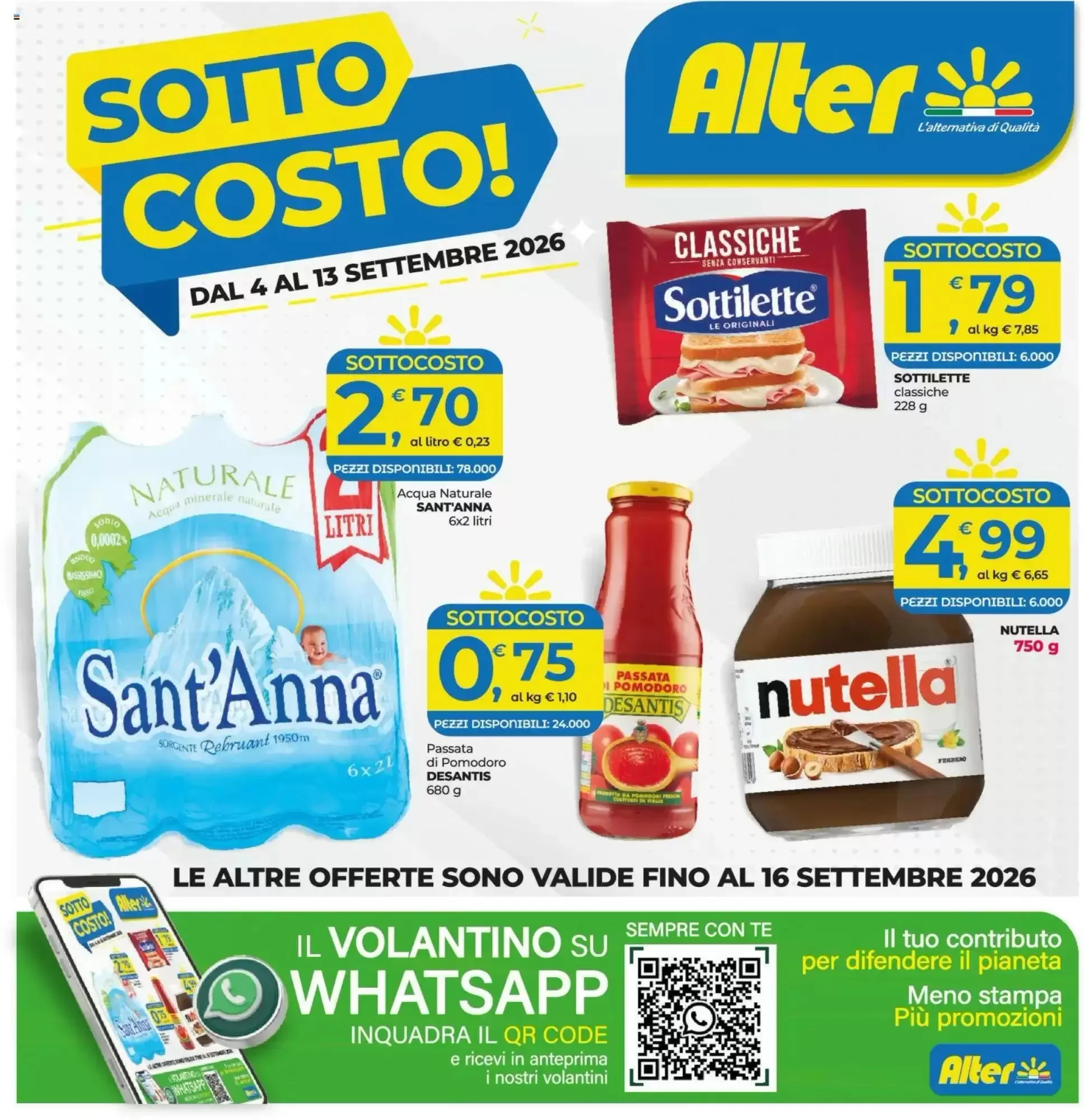 Copertina Alter Discount - Volantino Alter Discount