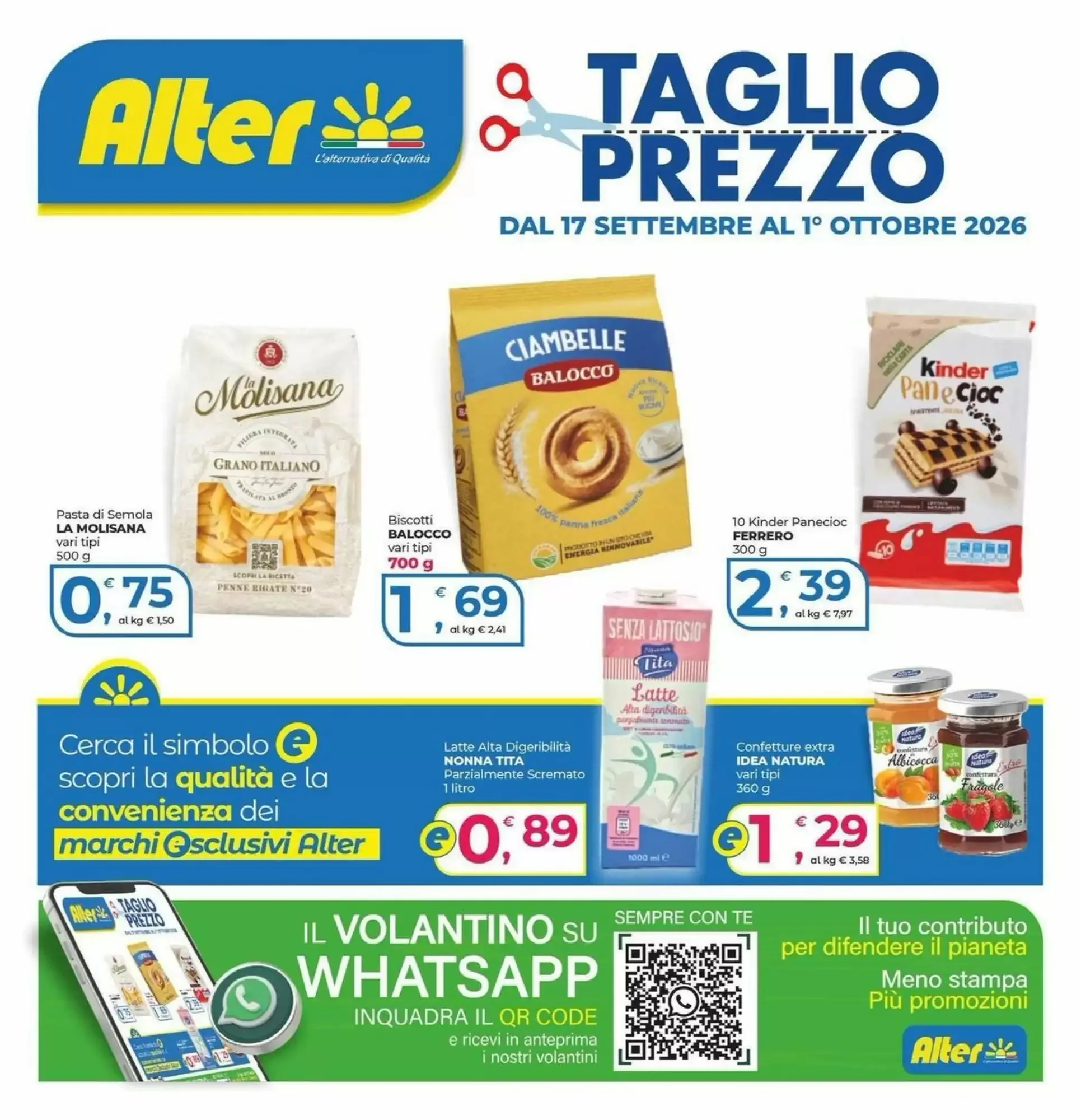 Copertina Alter Discount - Volantino Alter Discount