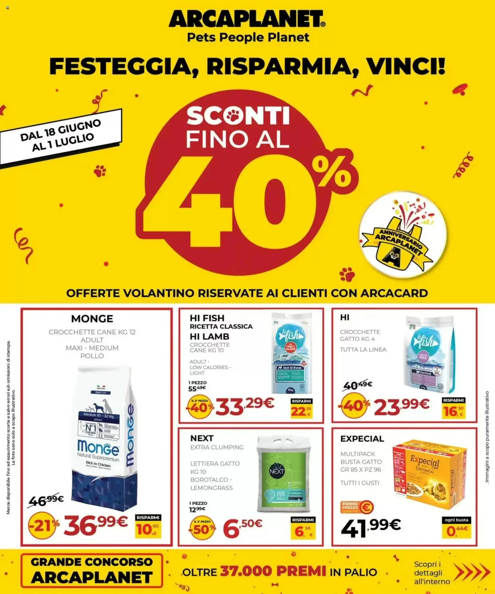 Copertina Arcaplanet - Volantino Arcaplanet