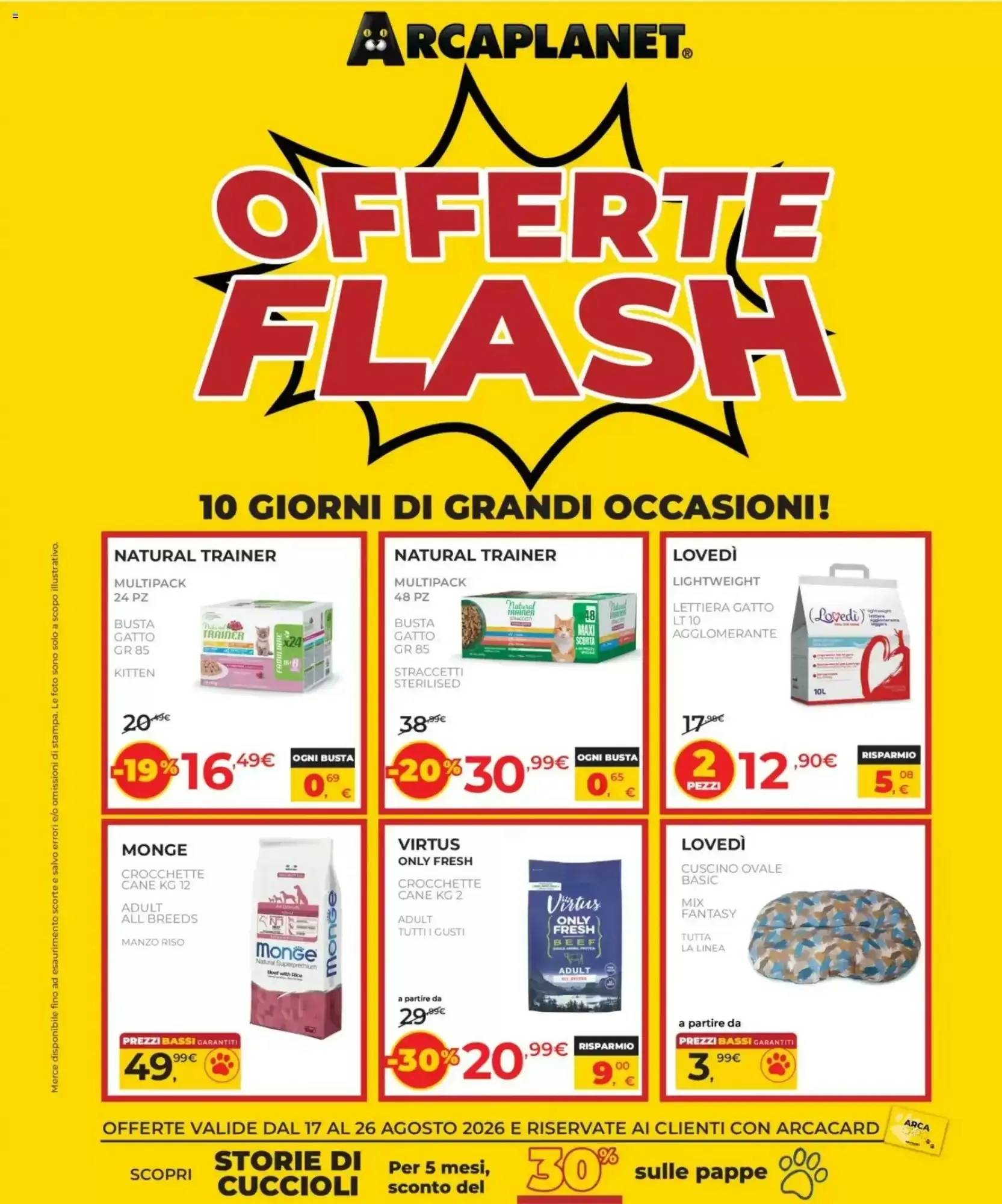 Copertina Arcaplanet - Volantino Arcaplanet