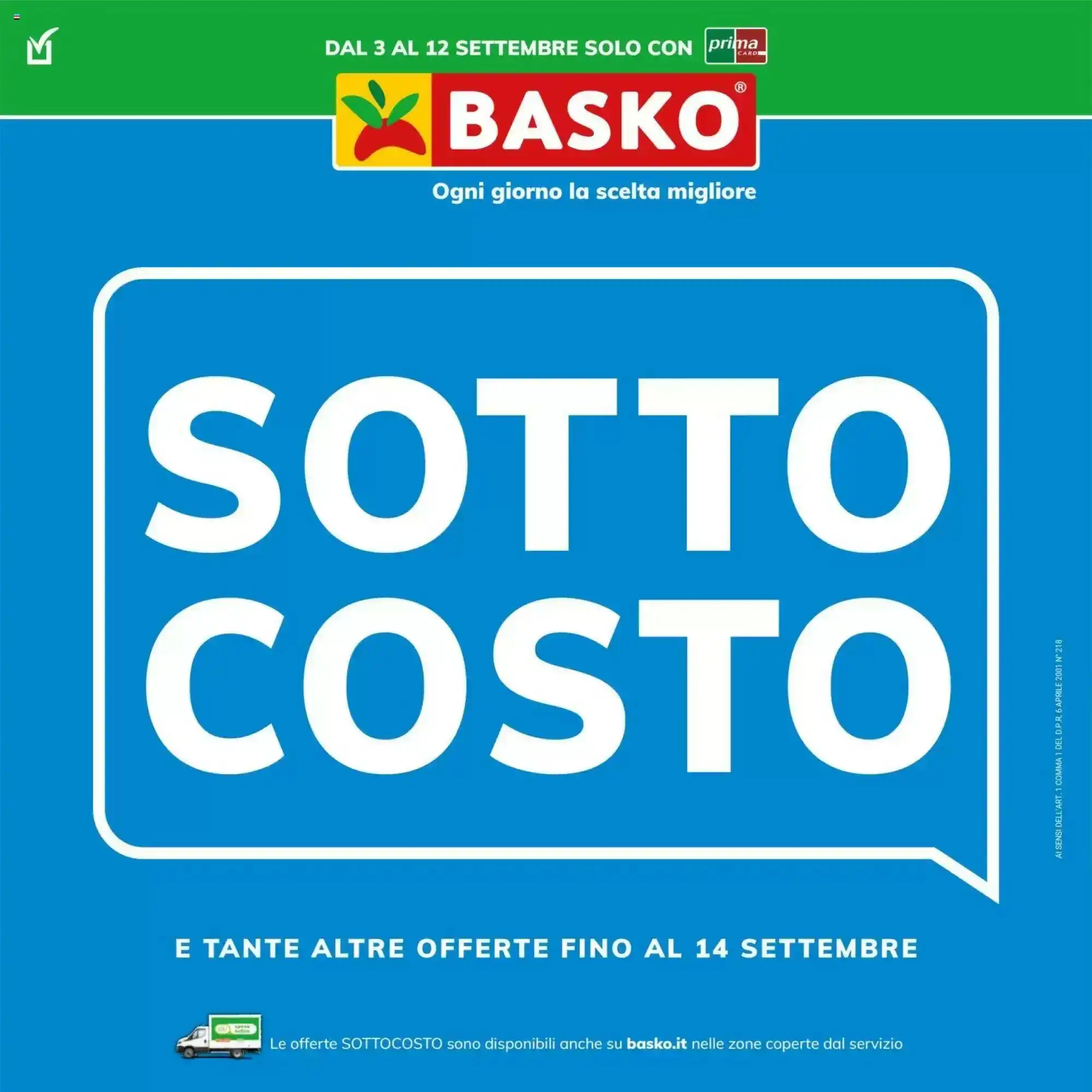 Copertina Basko - Volantino Basko