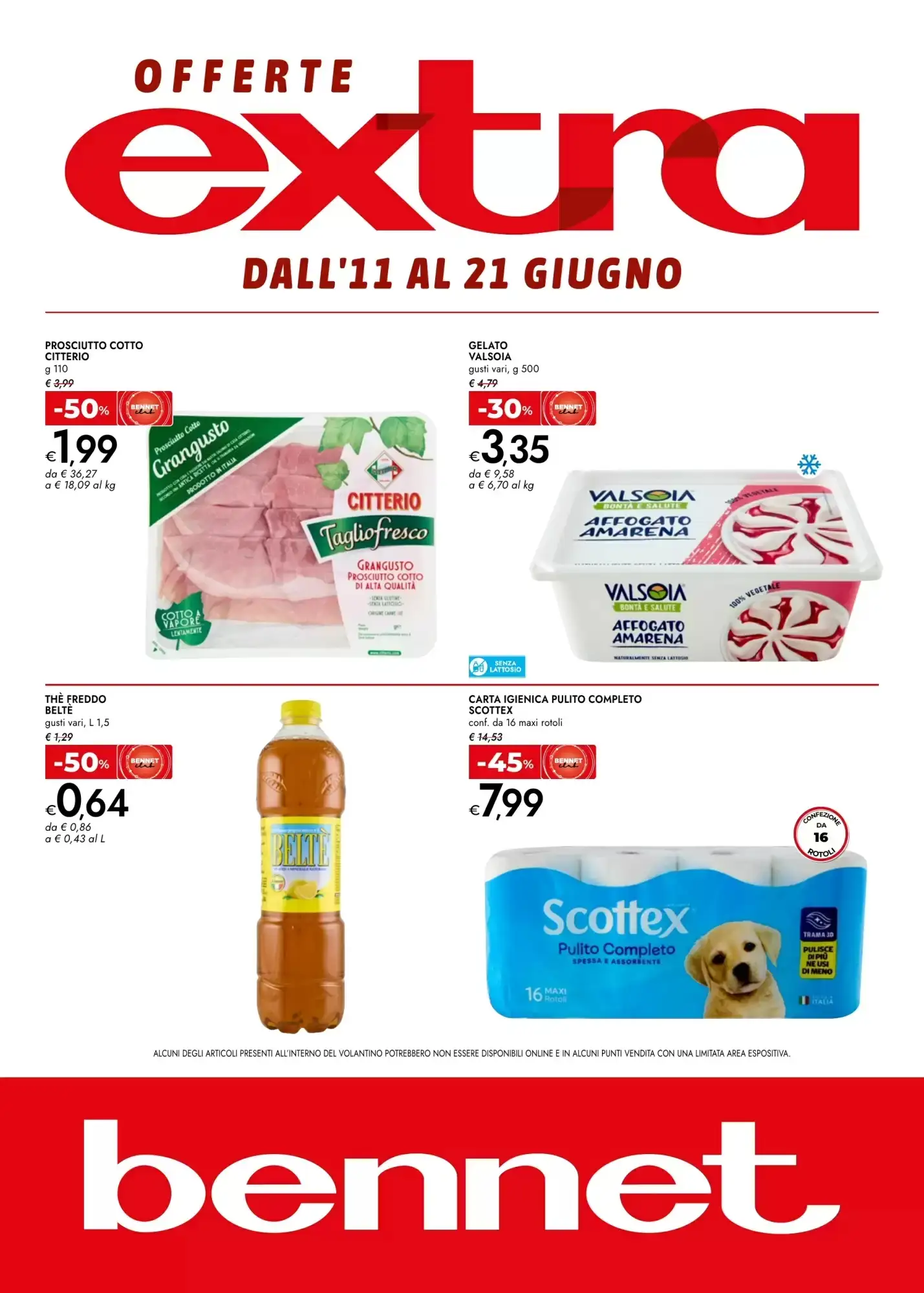 Copertina Bennet - Volantino Bennet