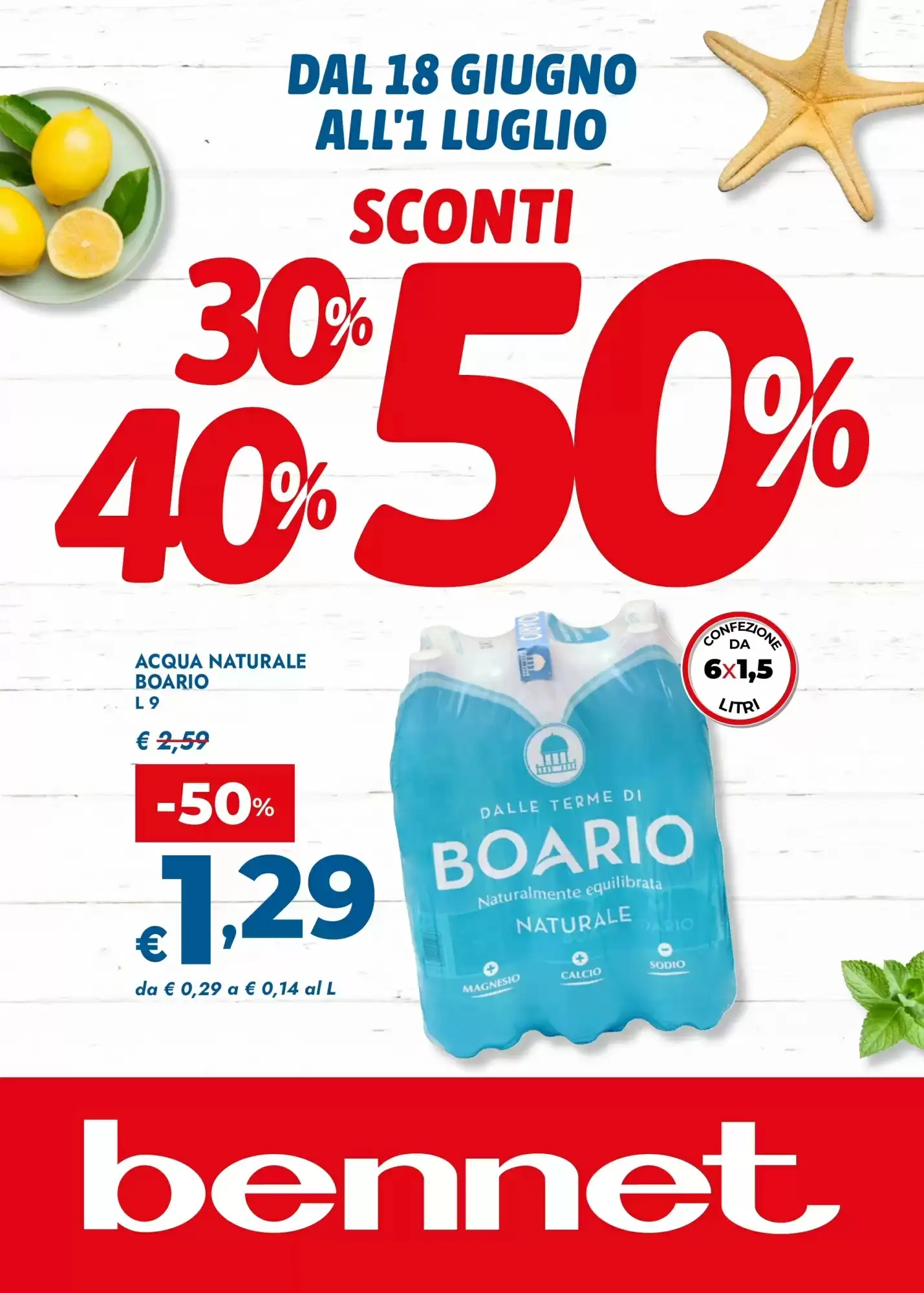 Copertina Bennet - Volantino Bennet