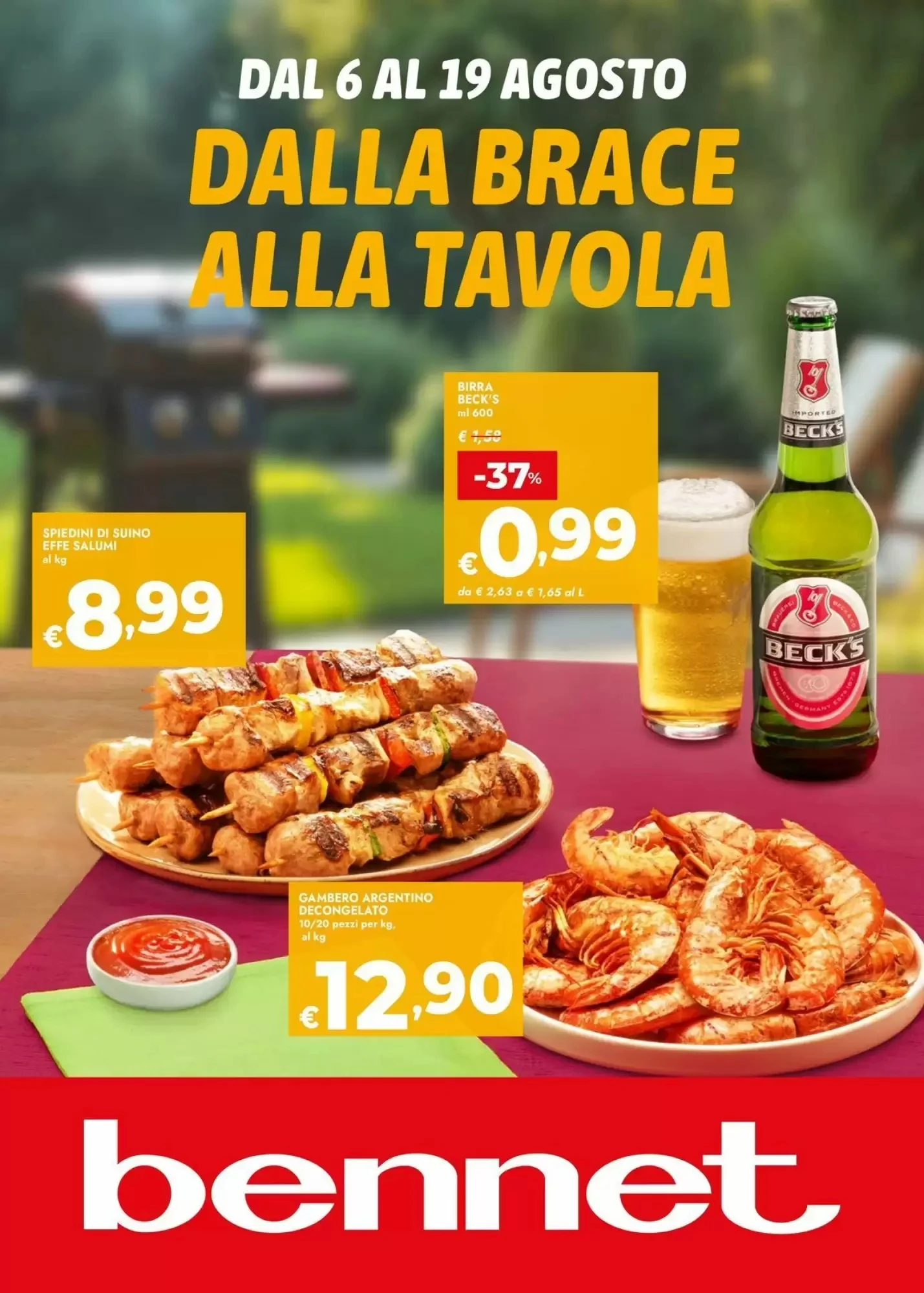Copertina Bennet - Volantino Bennet