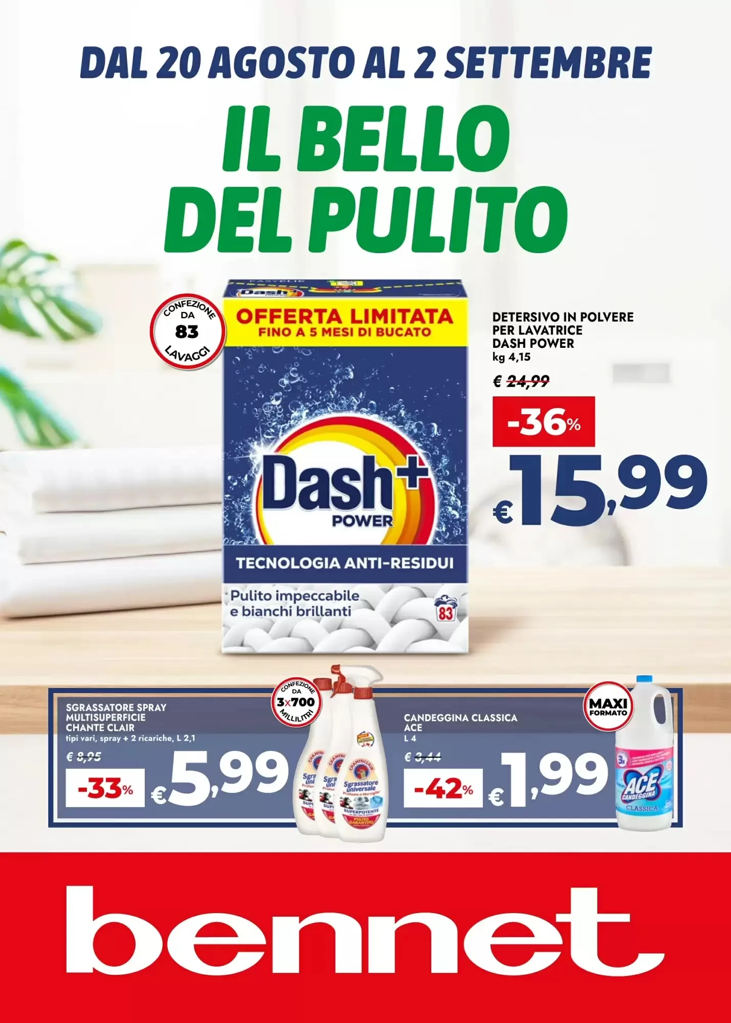 Copertina Bennet - Volantino Bennet