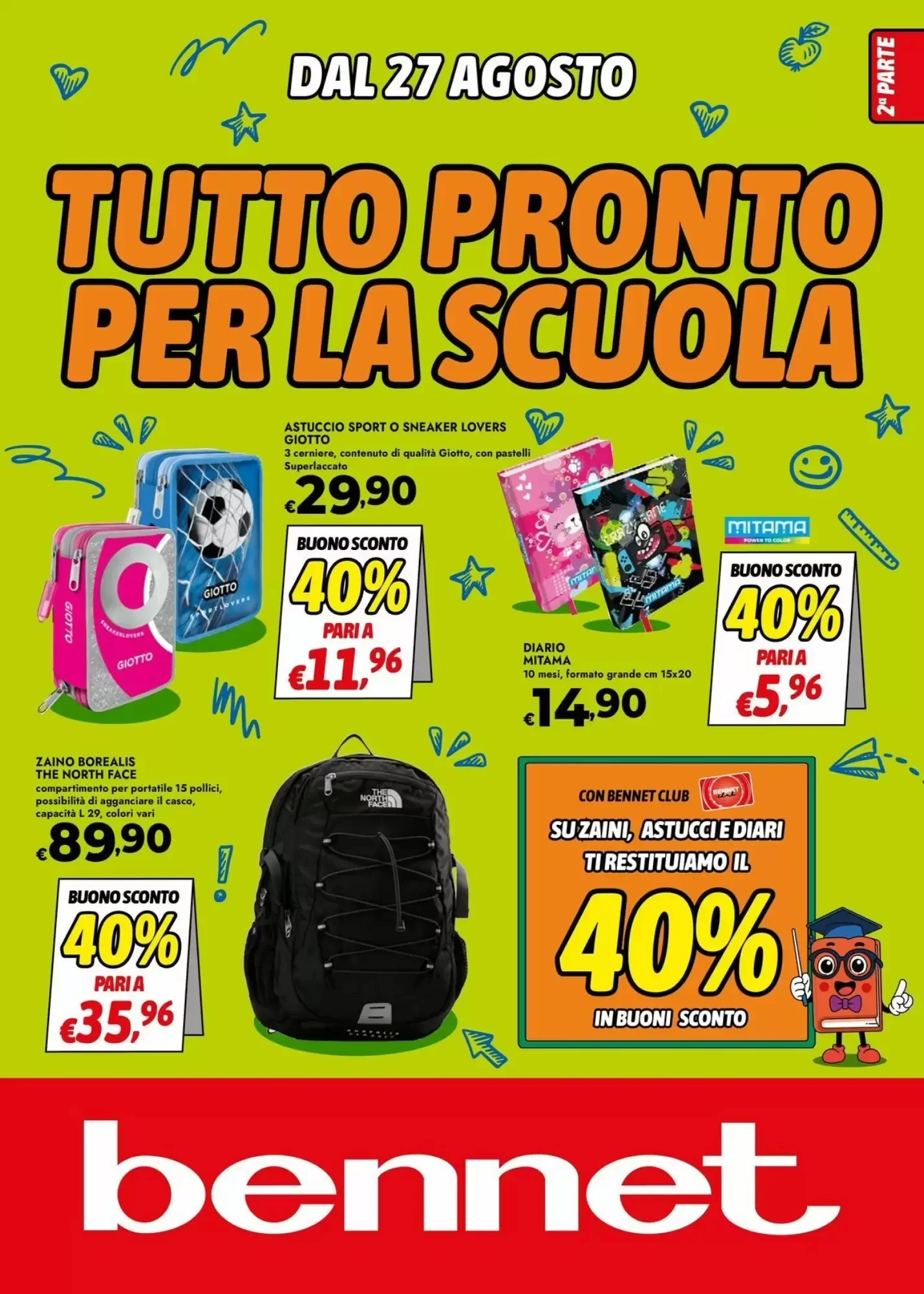 Copertina Bennet - Volantino Bennet