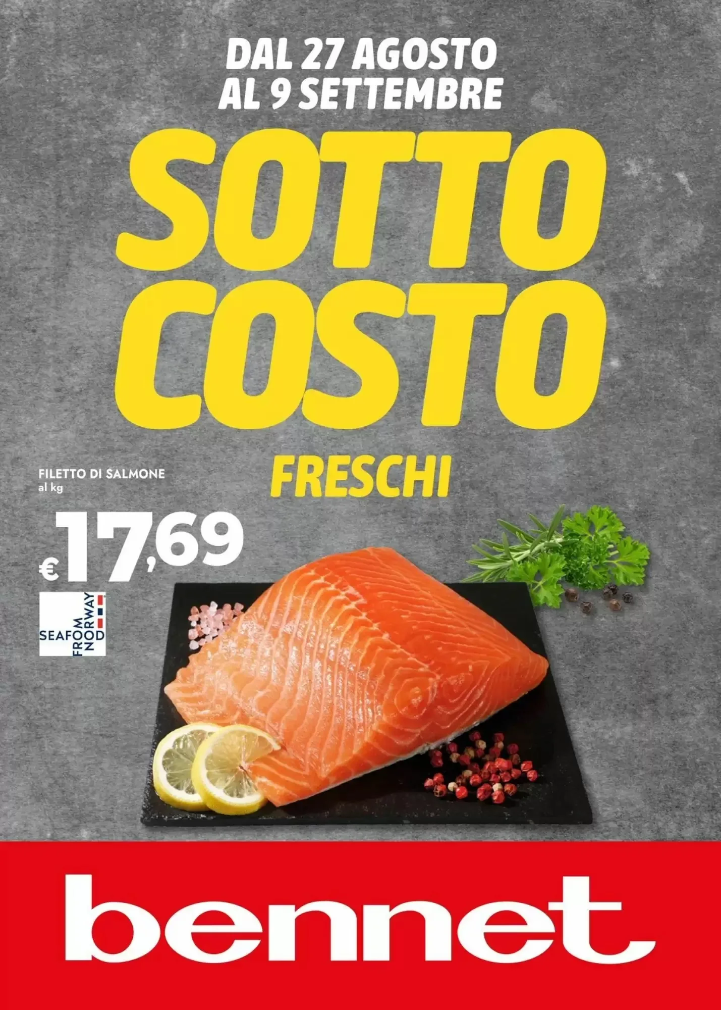 Copertina Bennet - Volantino Bennet