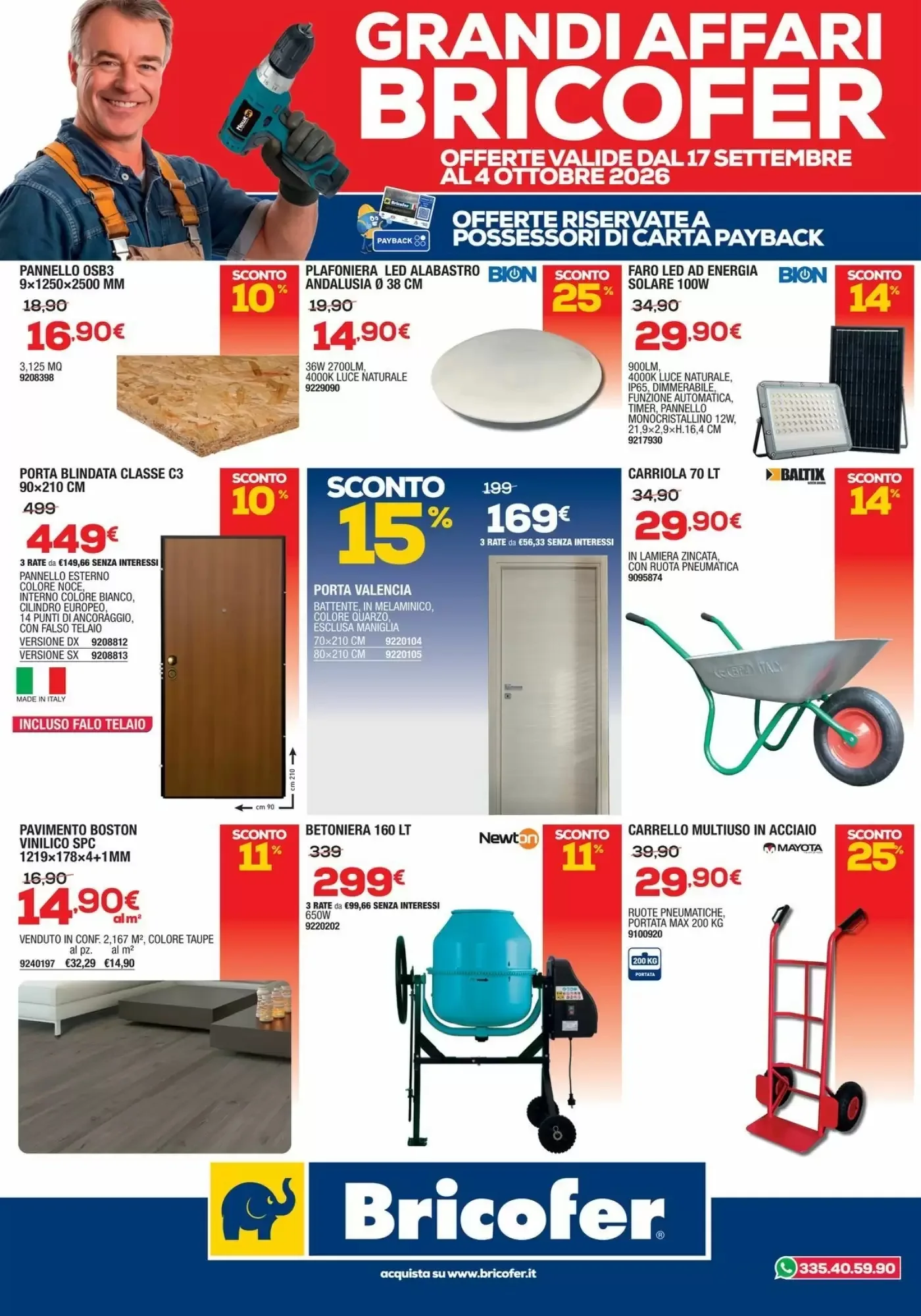 Copertina Bricofer - Volantino Bricofer