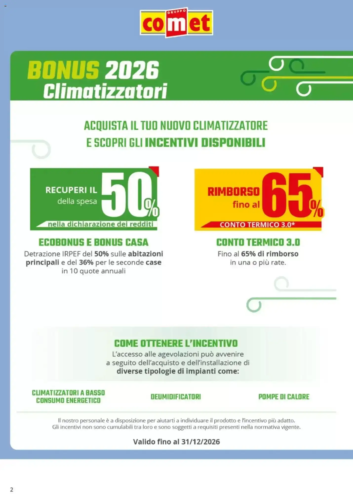 Volantino Comet Volantino Comet pagina 2