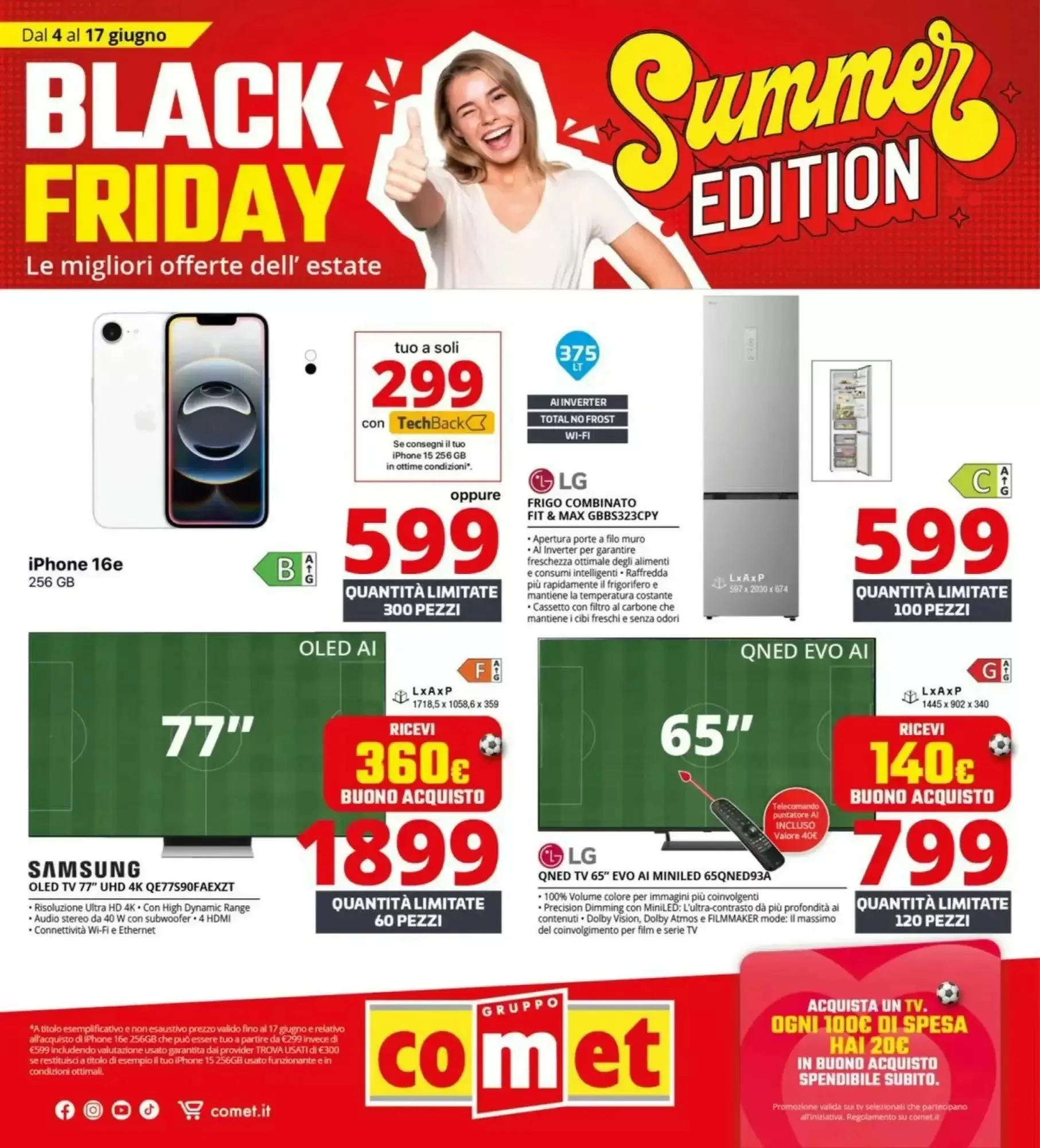 Copertina Comet - Volantino Comet