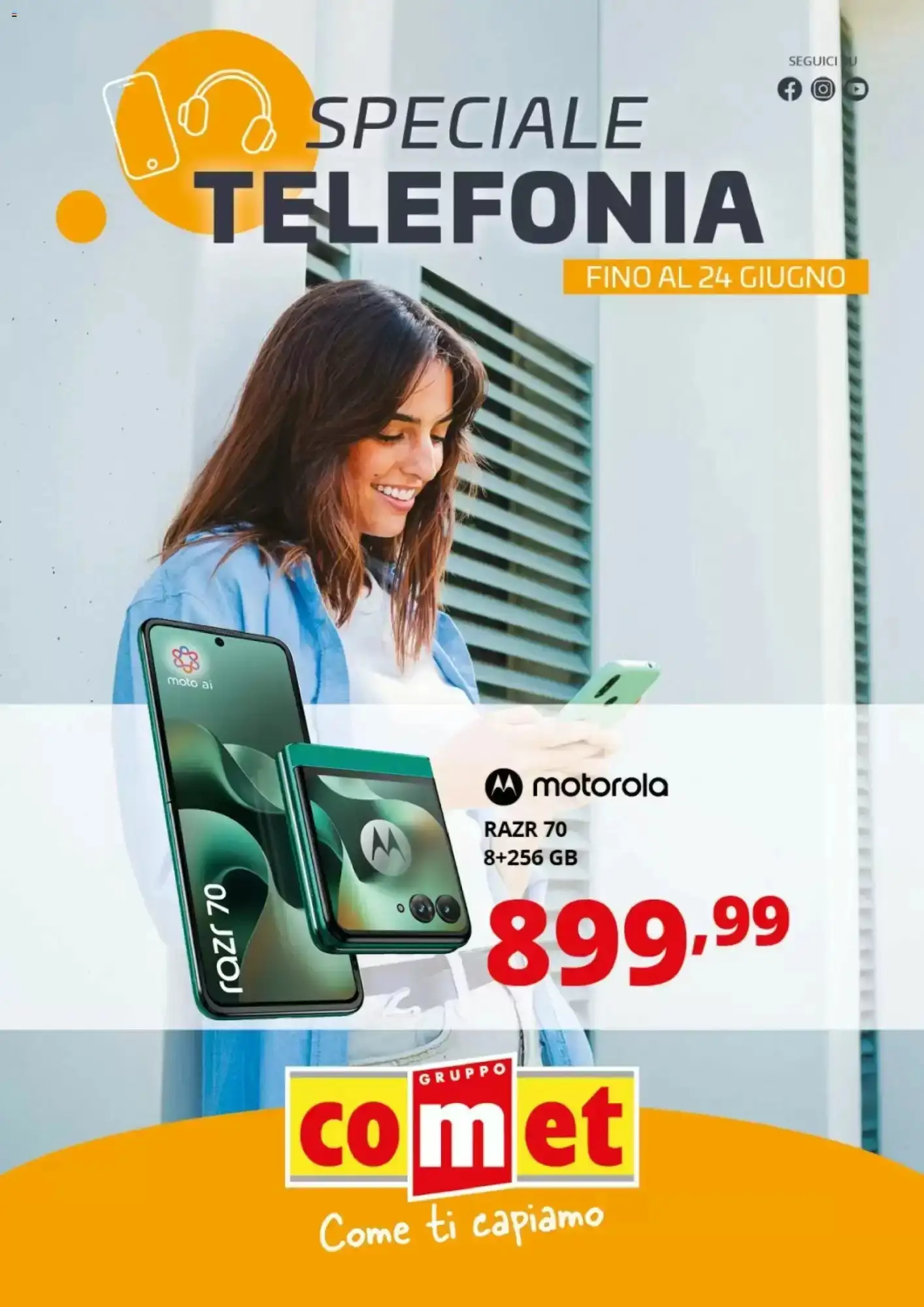Copertina Comet - Volantino Comet