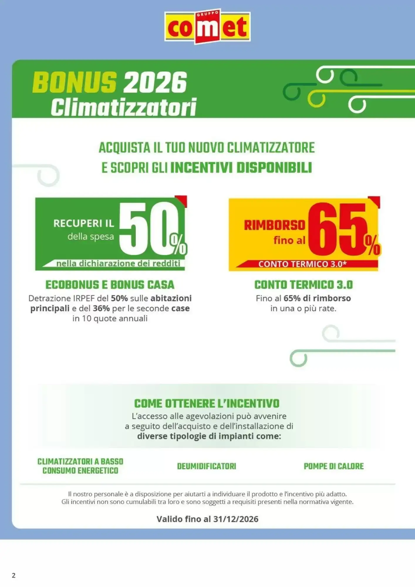 Volantino Comet Volantino Comet pagina 2