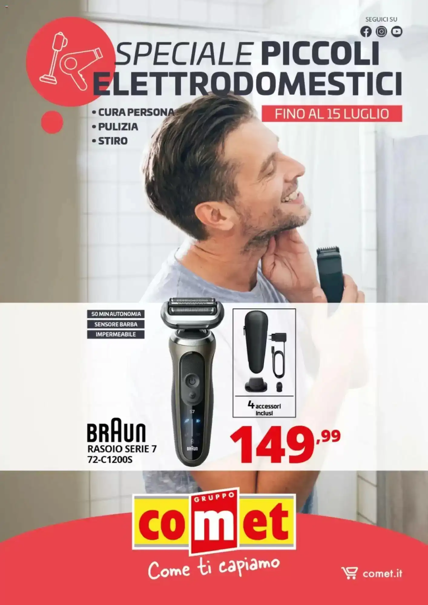 Copertina Comet - Volantino Comet