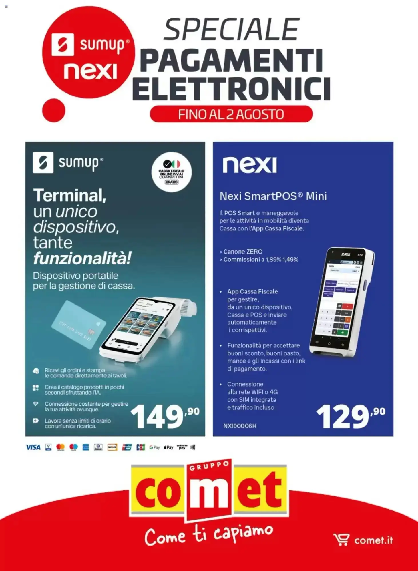 Copertina Comet - Volantino Comet
