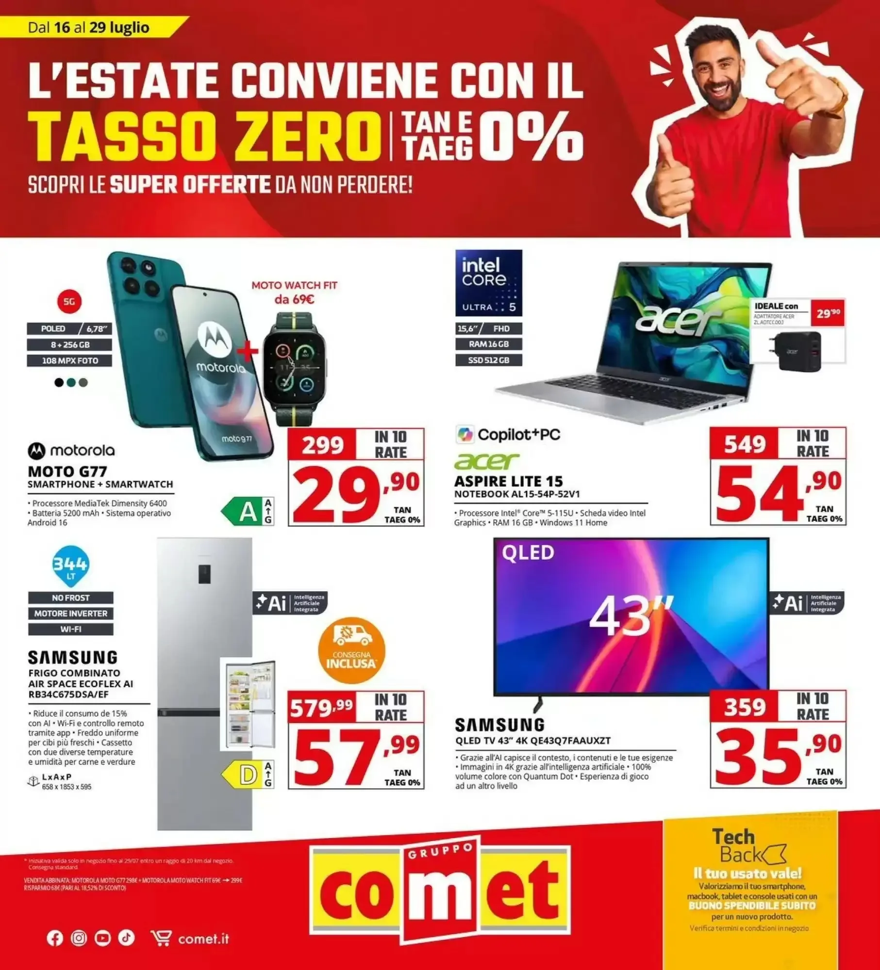 Copertina Comet - Volantino Comet
