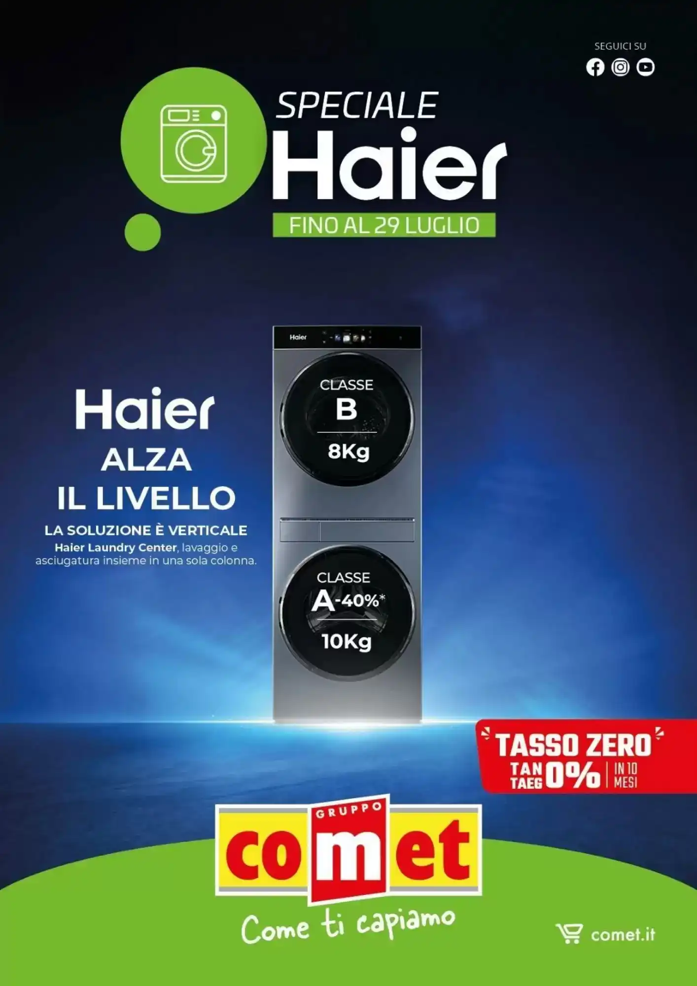 Copertina Comet - Volantino Comet