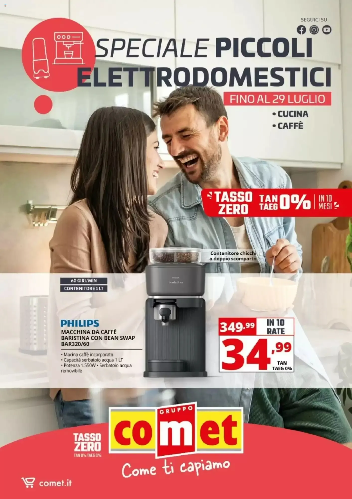 Copertina Comet - Volantino Comet