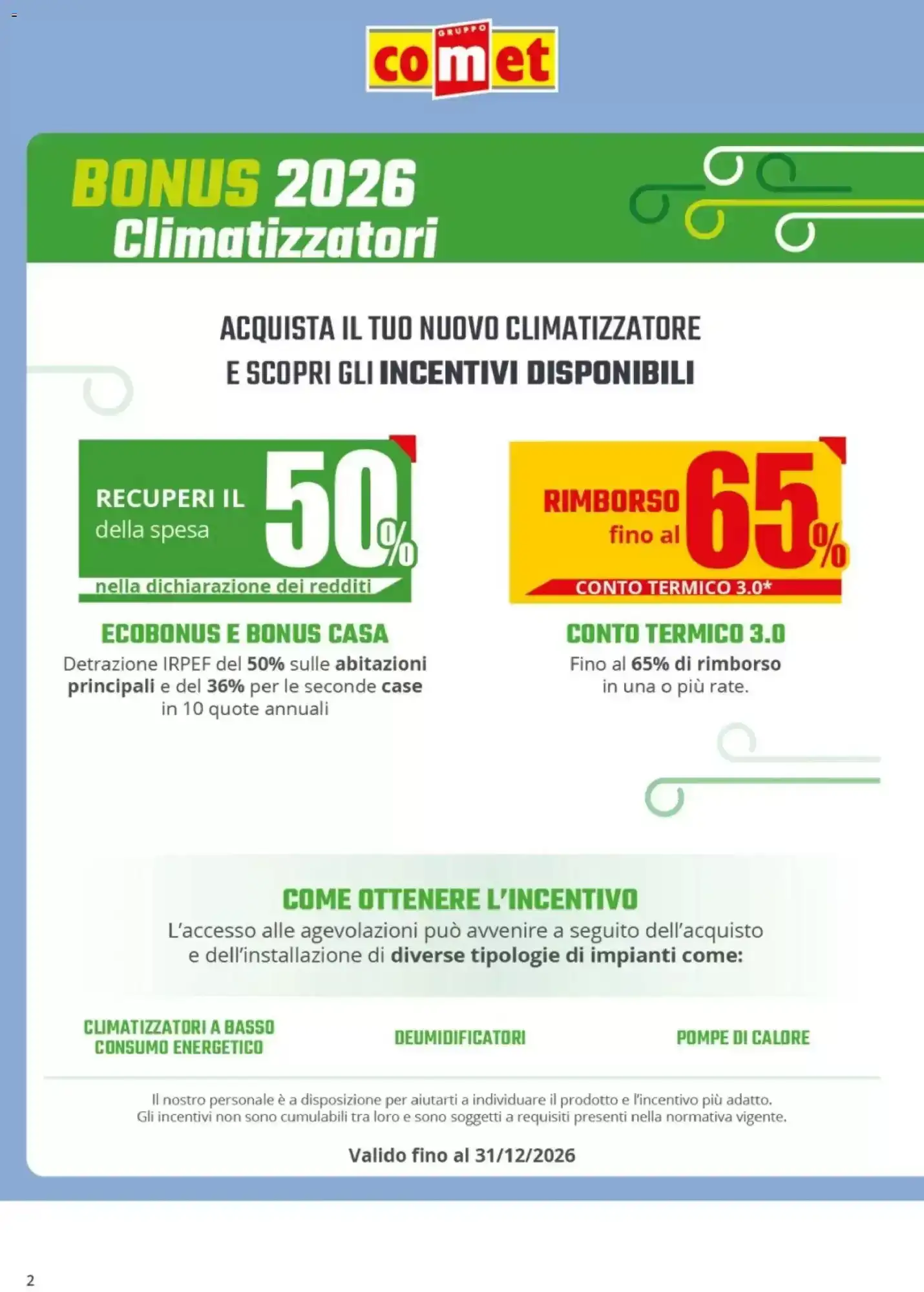 Volantino Comet Volantino Comet pagina 2