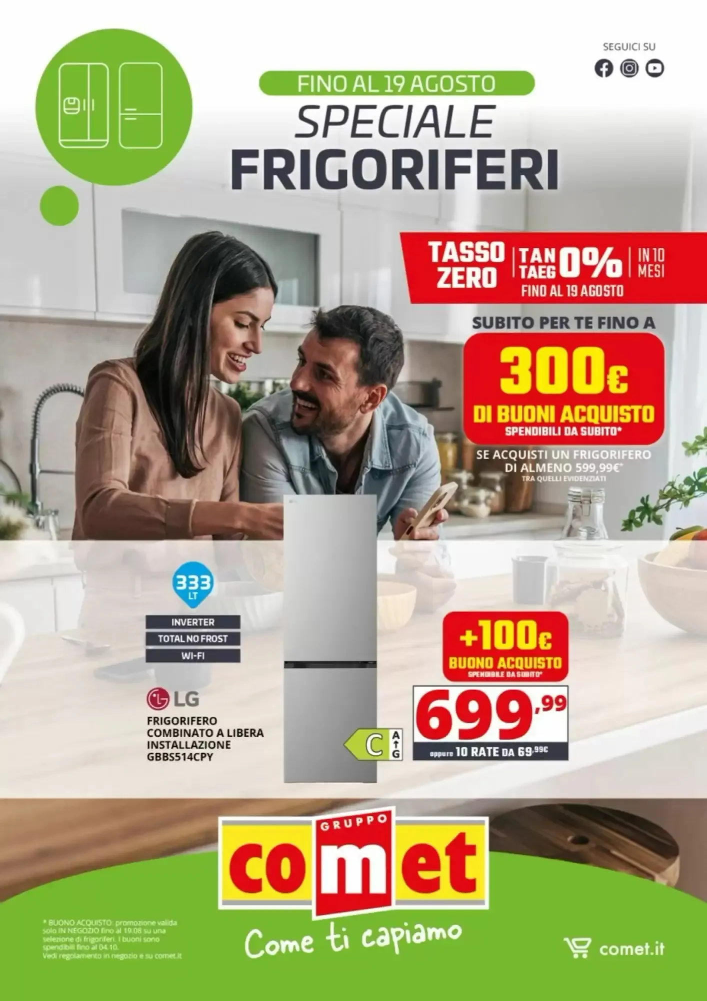 Copertina Comet - Volantino Comet