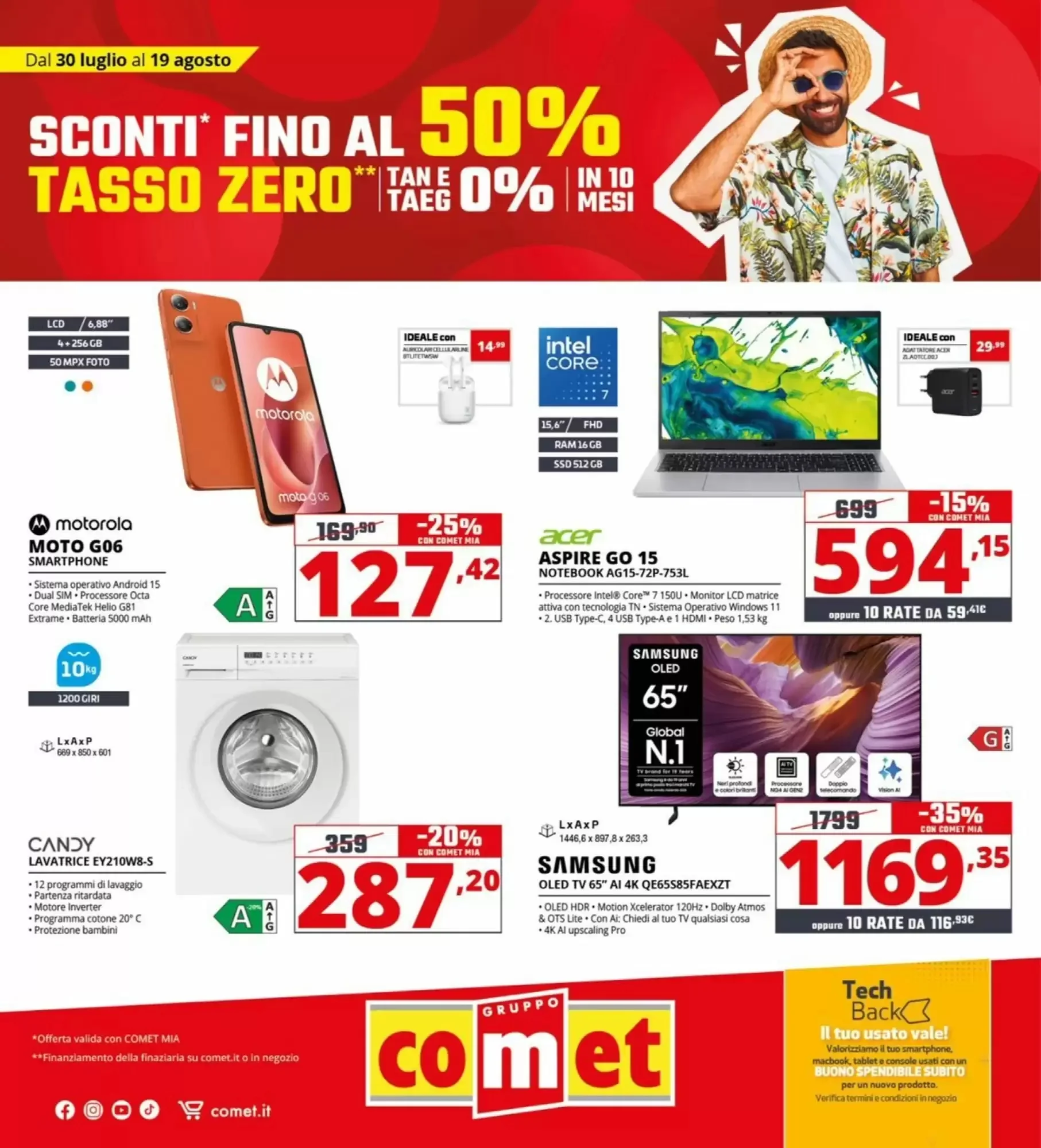 Copertina Comet - Volantino Comet