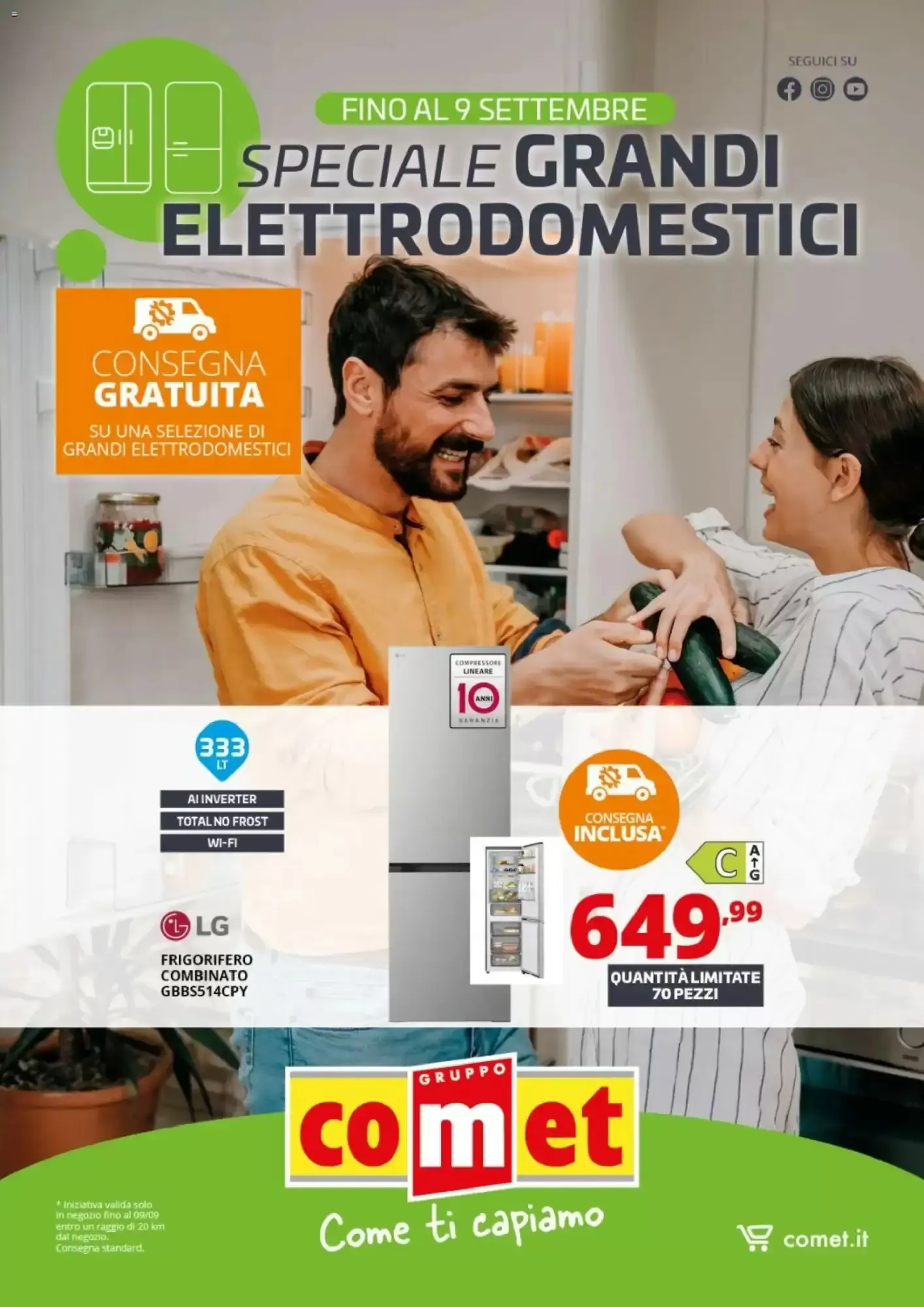 Copertina Comet - Volantino Comet