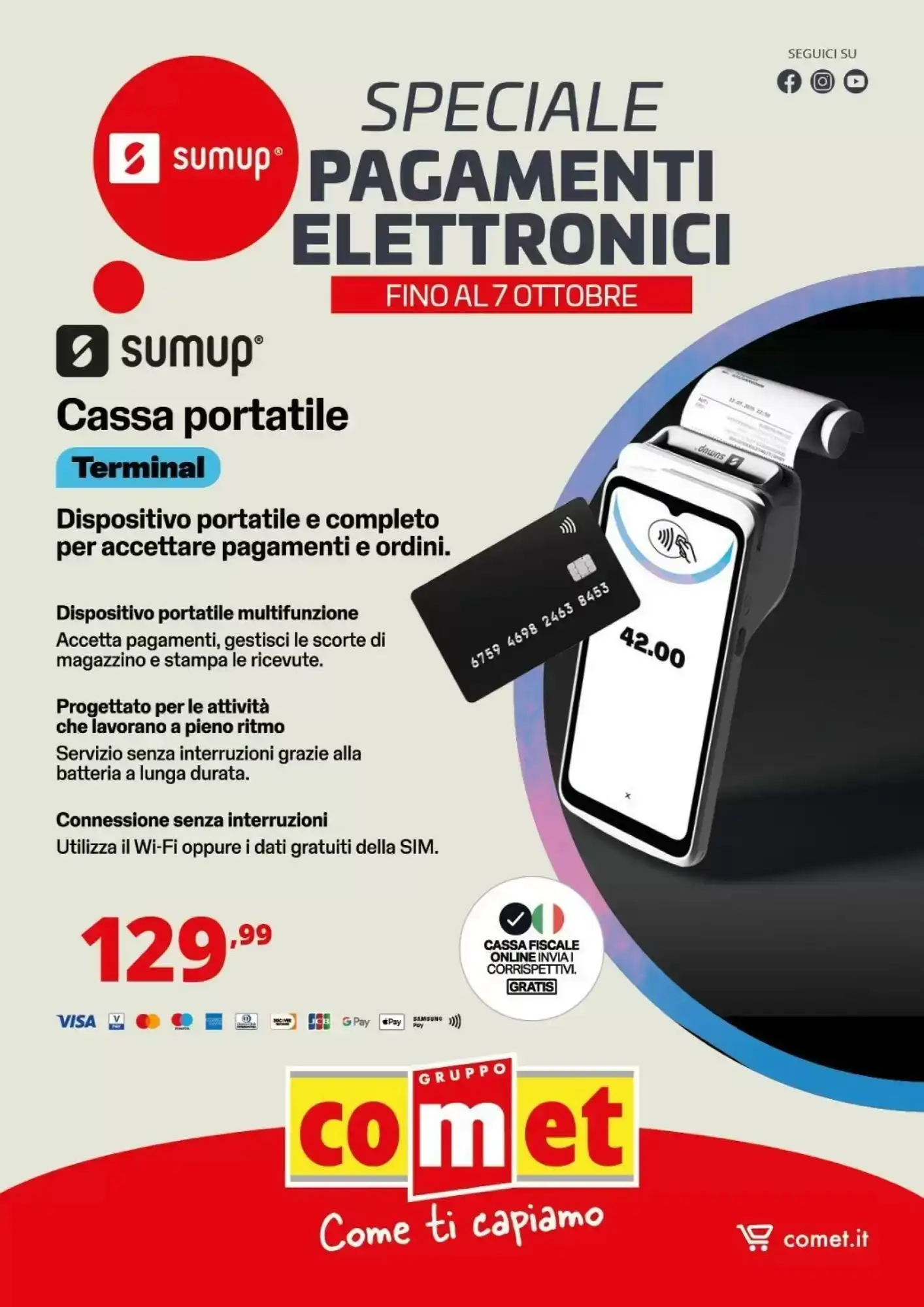 Copertina Comet - Volantino Comet