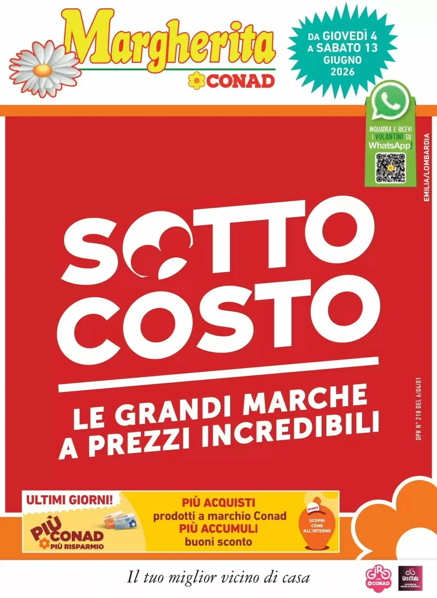 Copertina Conad Margherita - Volantino Conad Margherita