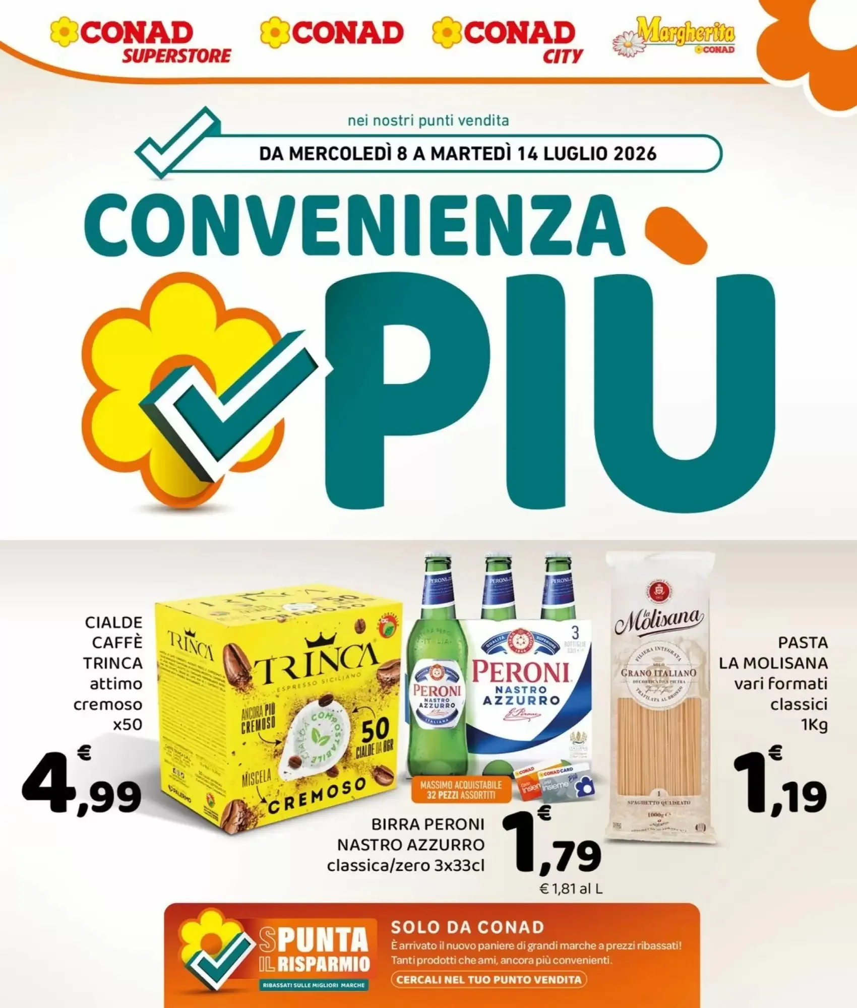 Copertina Conad Margherita - Volantino Conad Margherita