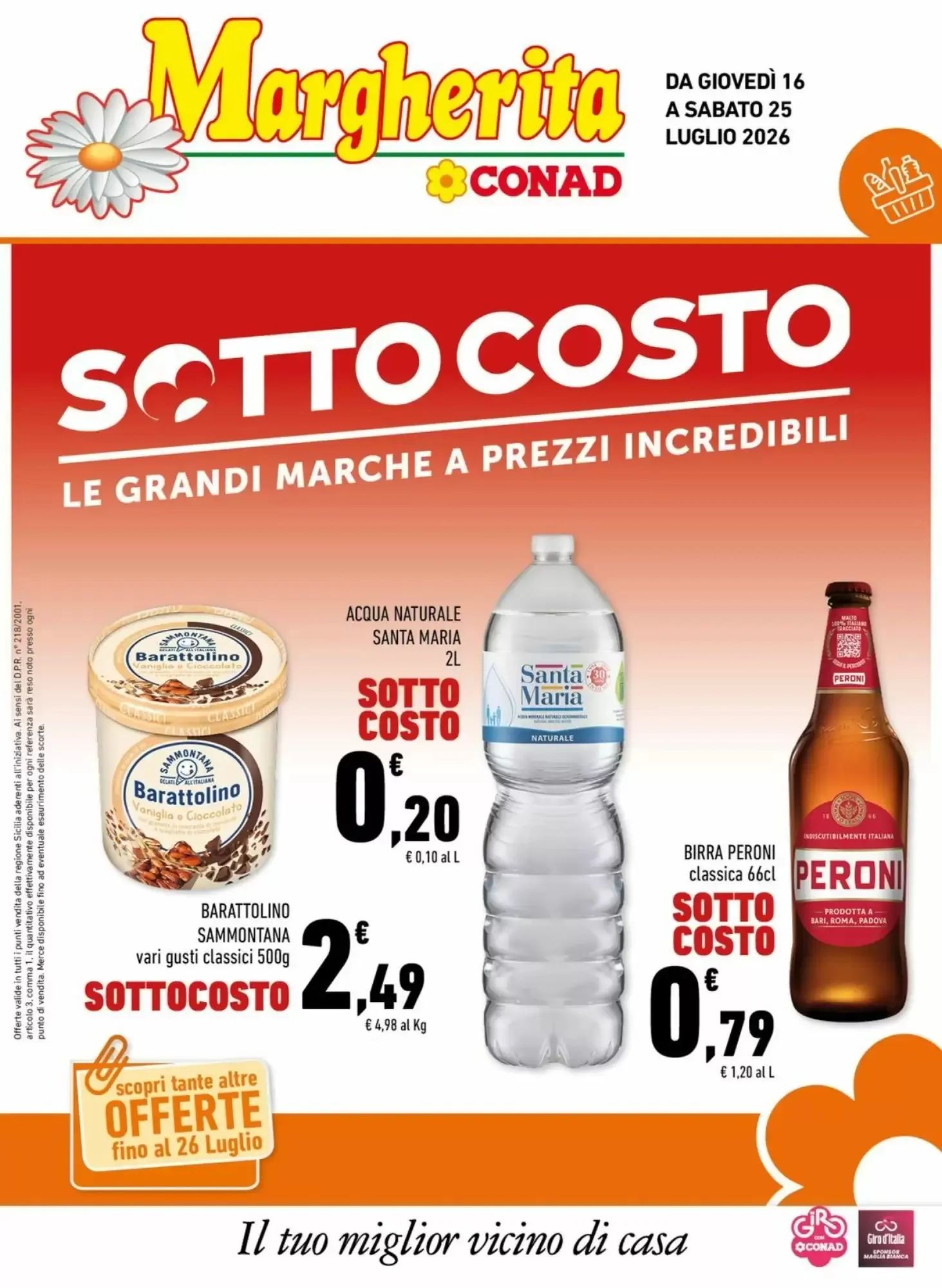 Copertina Conad Margherita - Volantino Conad Margherita