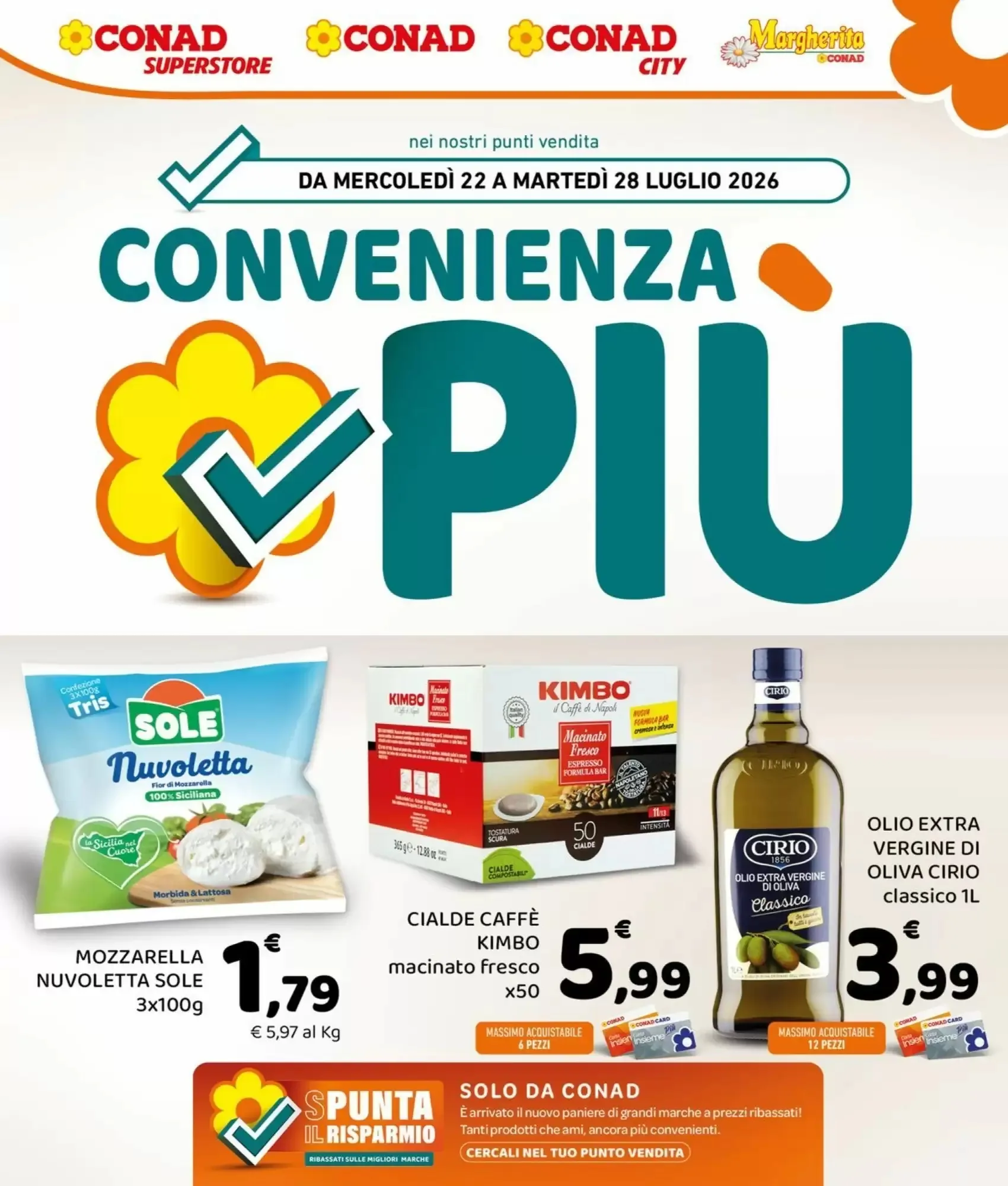 Copertina Conad Margherita - Volantino Conad Margherita