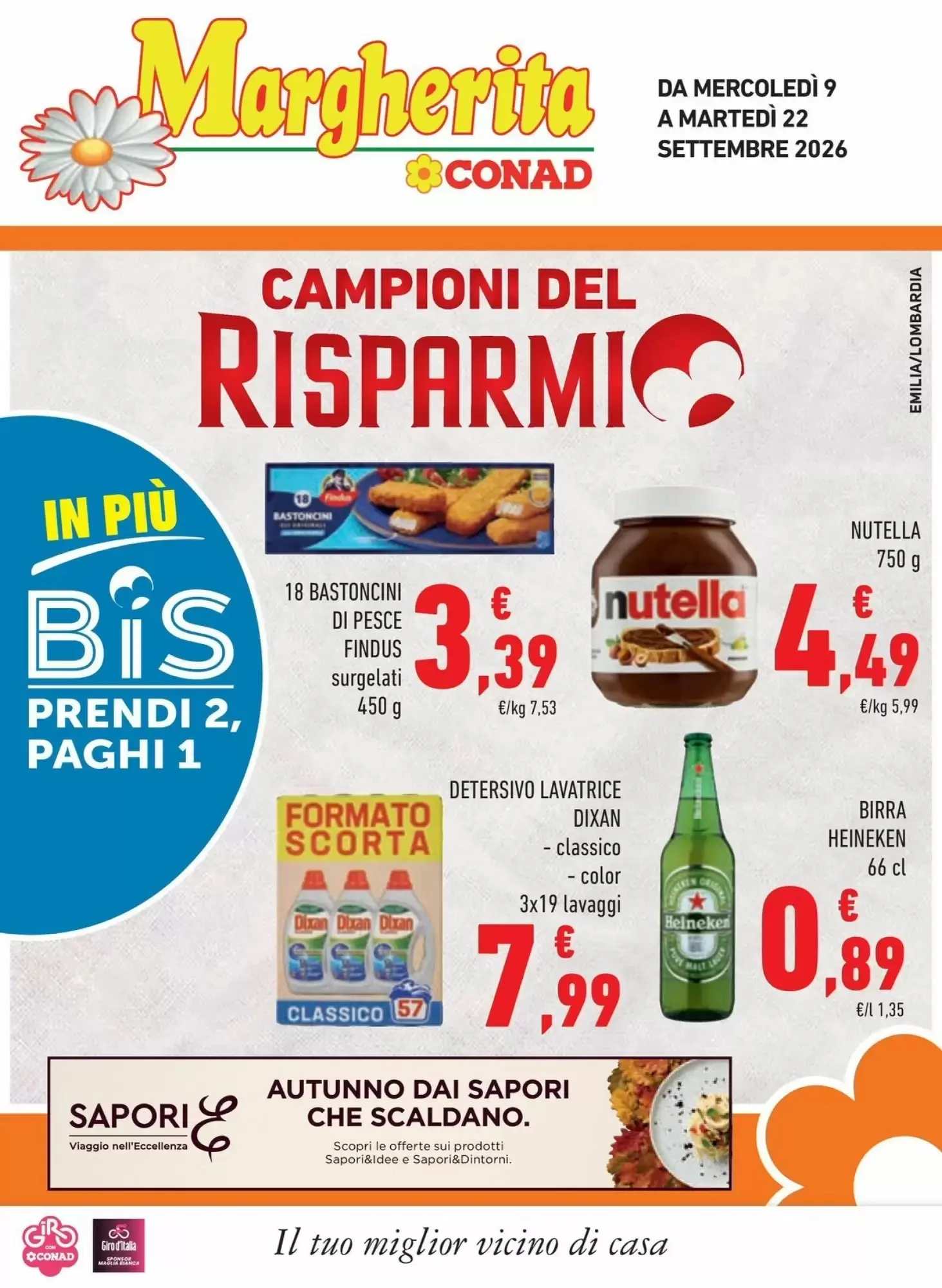 Copertina Conad Margherita - Volantino Conad Margherita