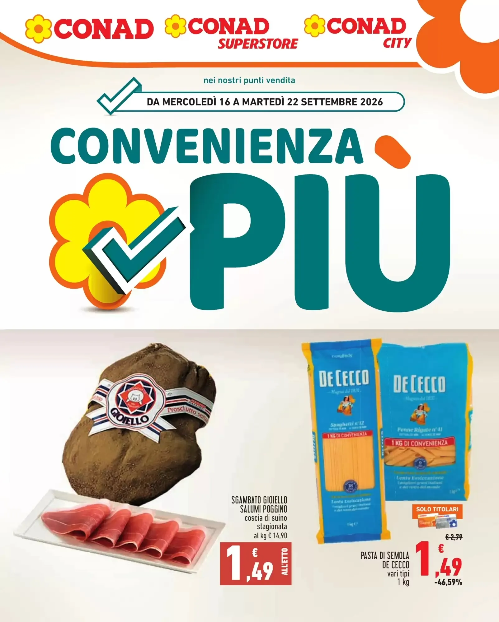 Copertina Conad - Volantino Conad