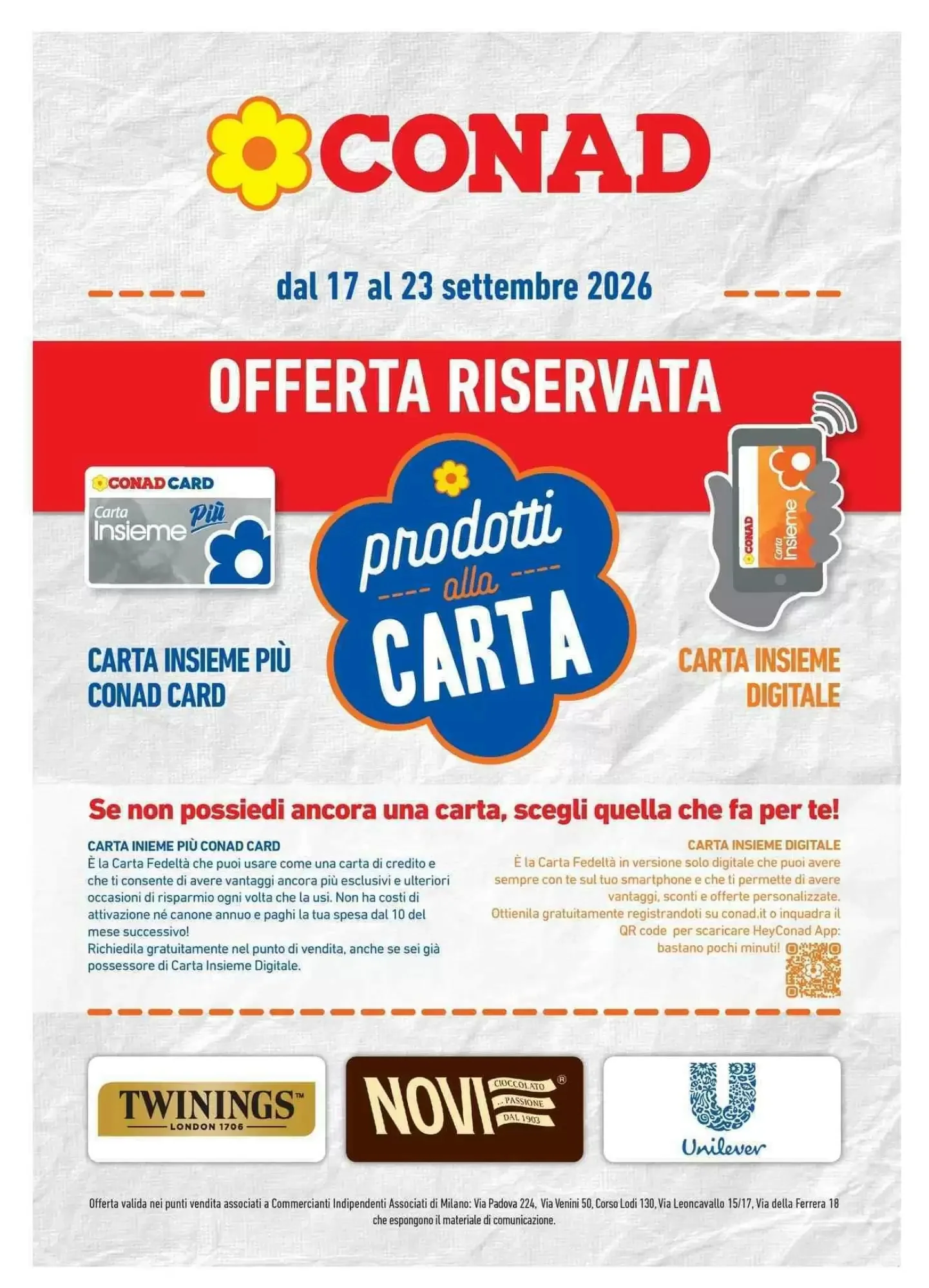 Copertina Conad - Volantino Conad